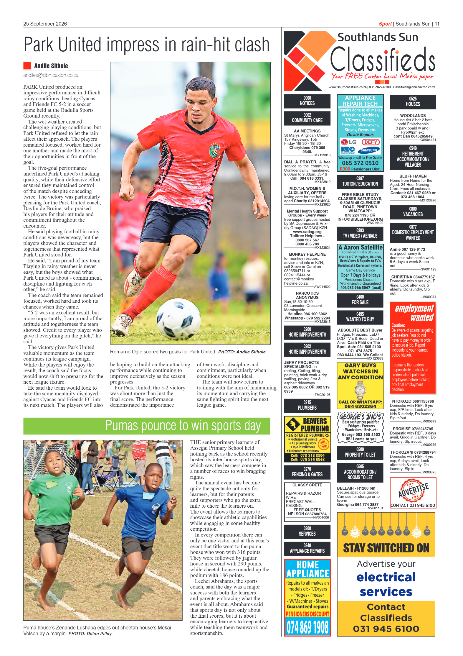 Southlands Sun 25 September 2026 page 11