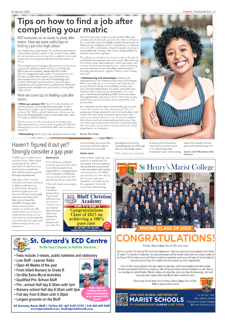 Southlands Sun 26 January 2024 page 11