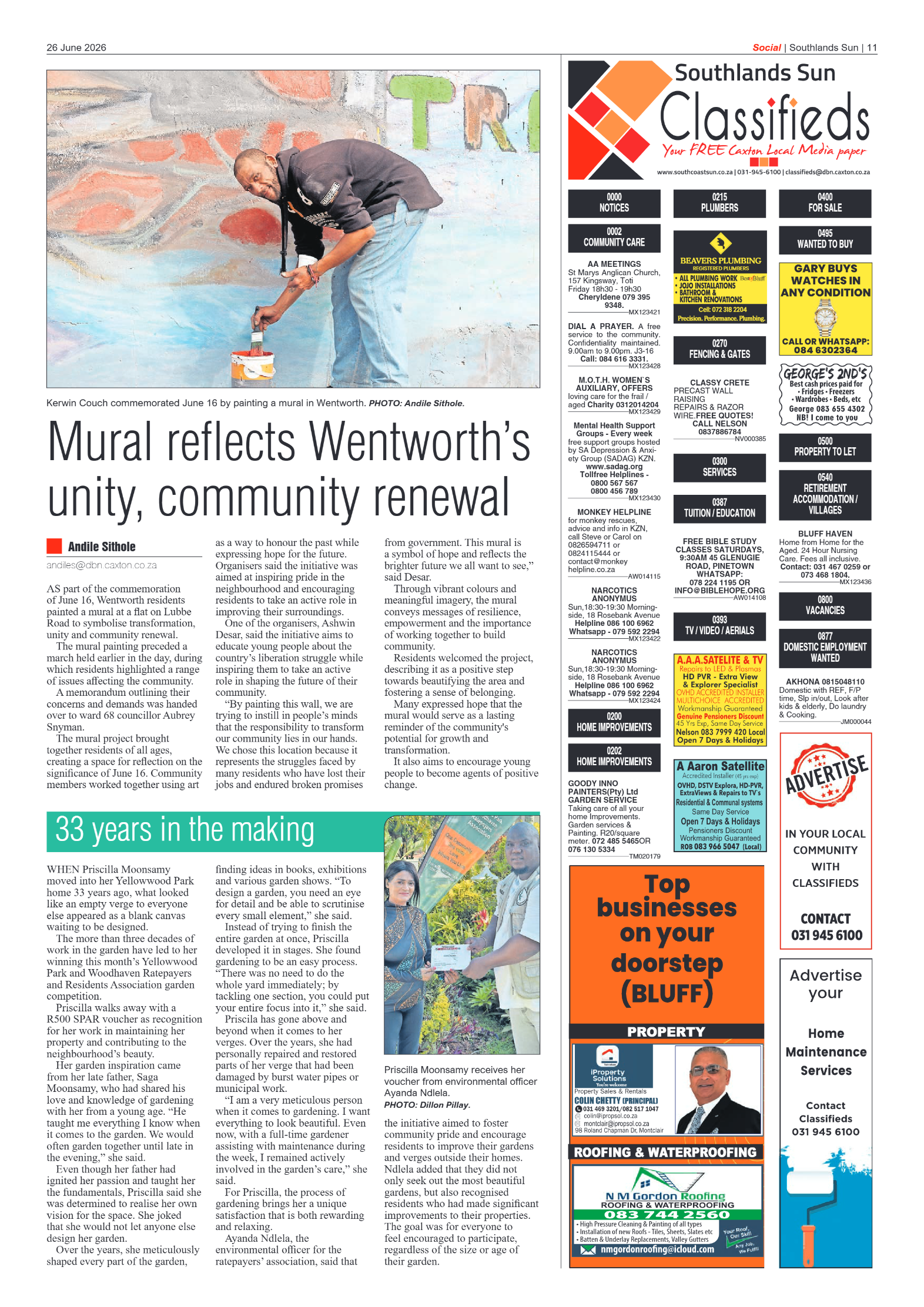 Southlands Sun 26 June 2026 page 11