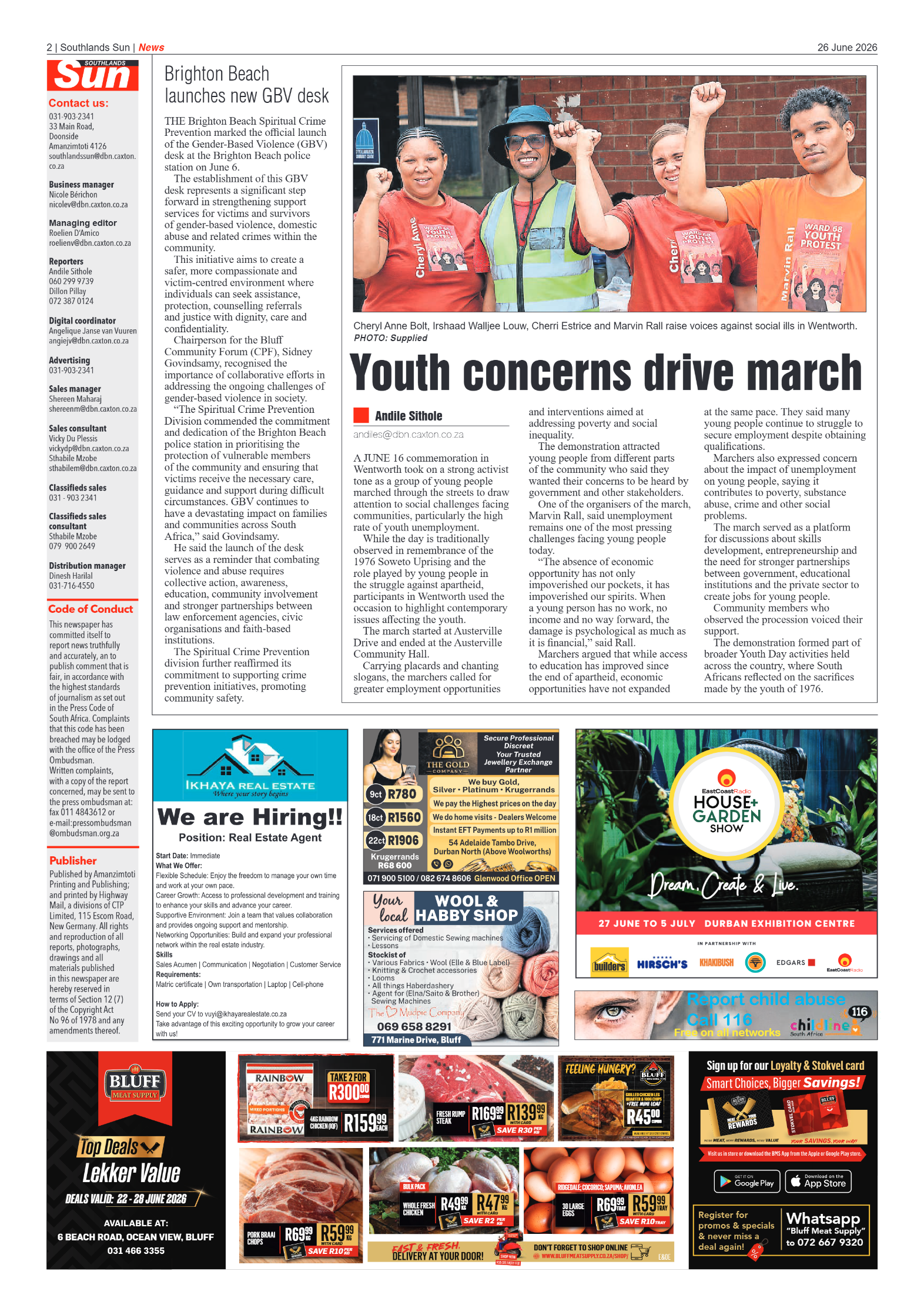 Southlands Sun 26 June 2026 page 2