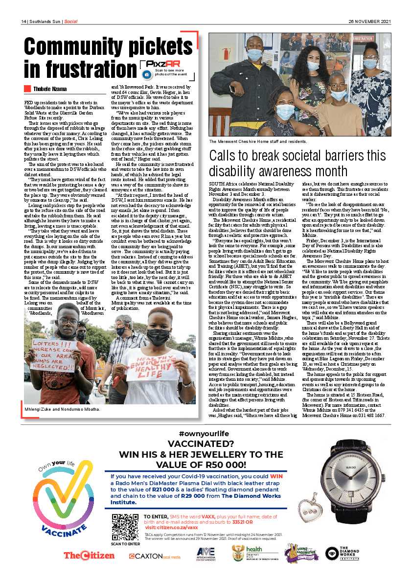 Southlands Sun 26 November 2021 page 14