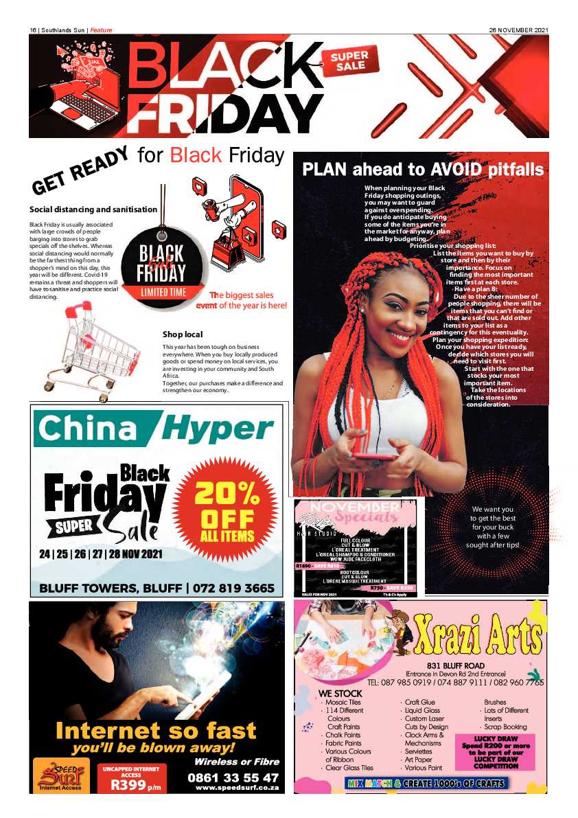Southlands Sun 26 November 2021 page 16
