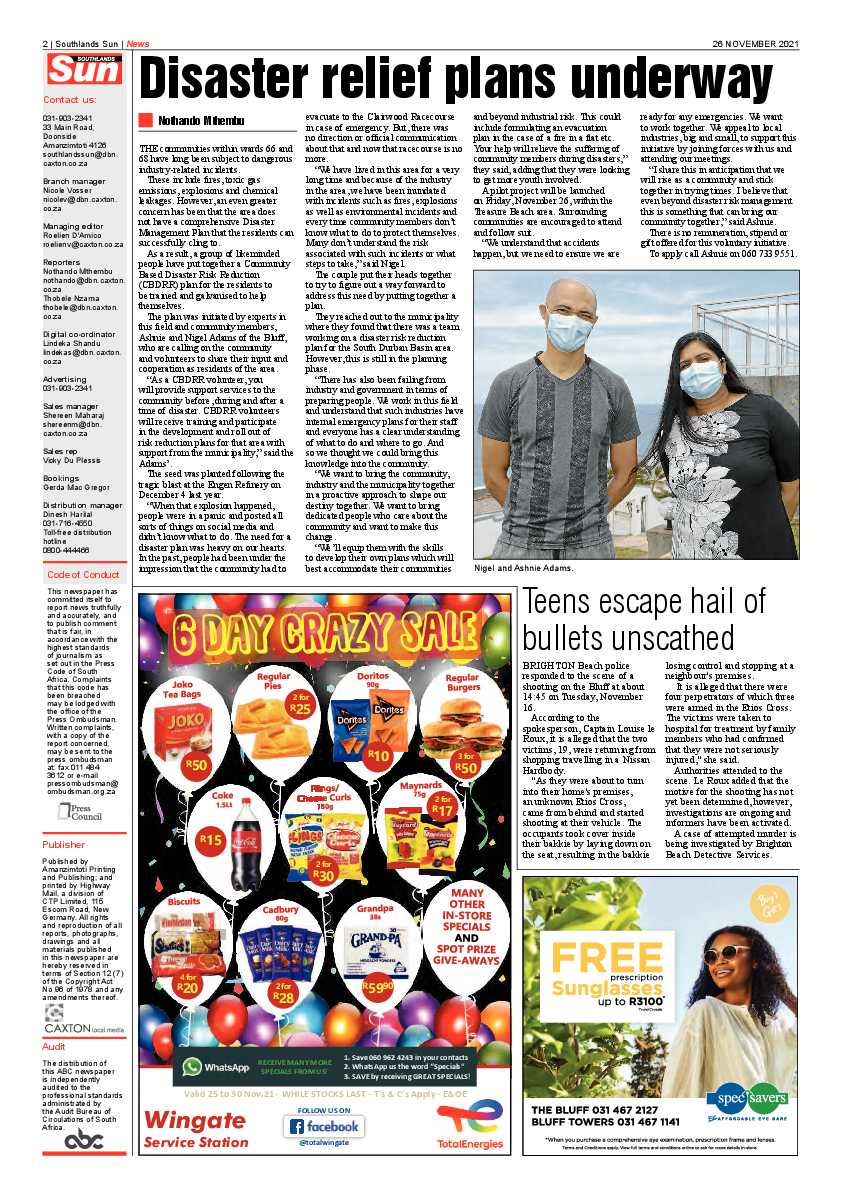 Southlands Sun 26 November 2021 page 2