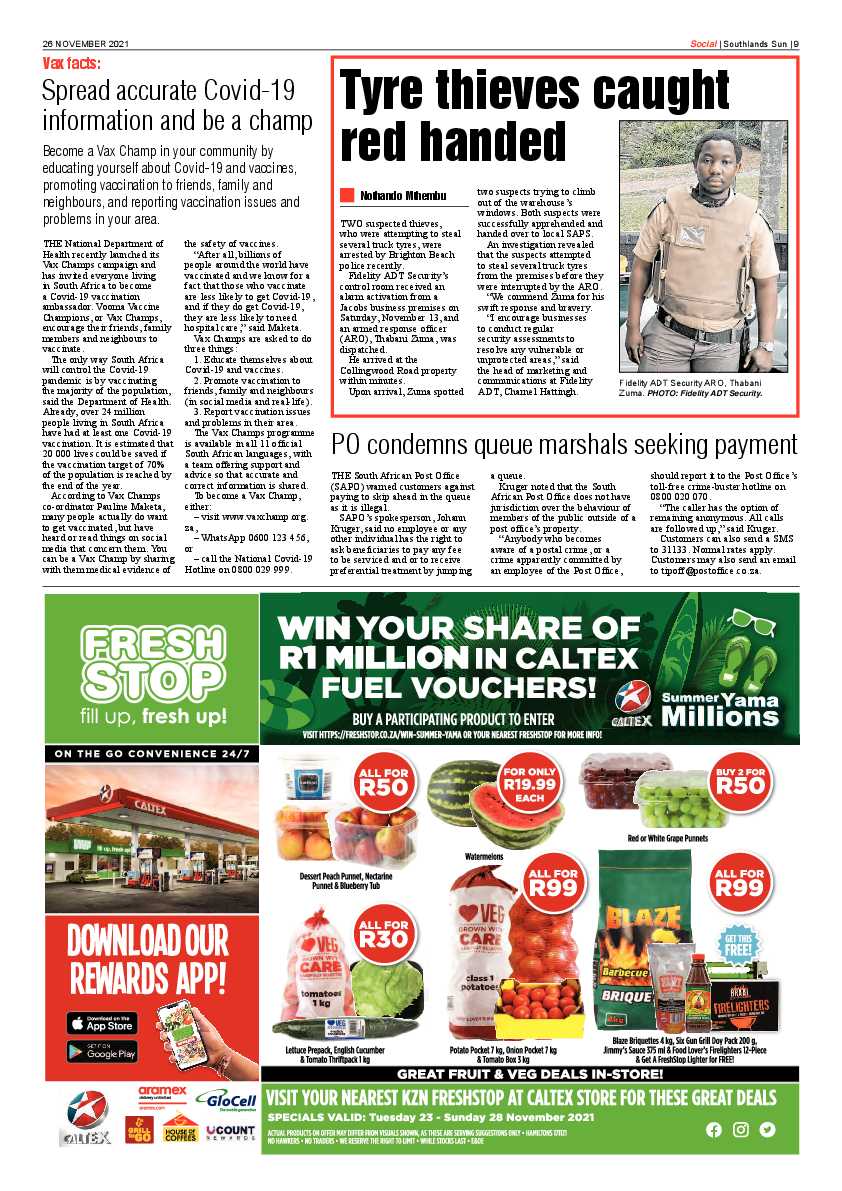 Southlands Sun 26 November 2021 page 9