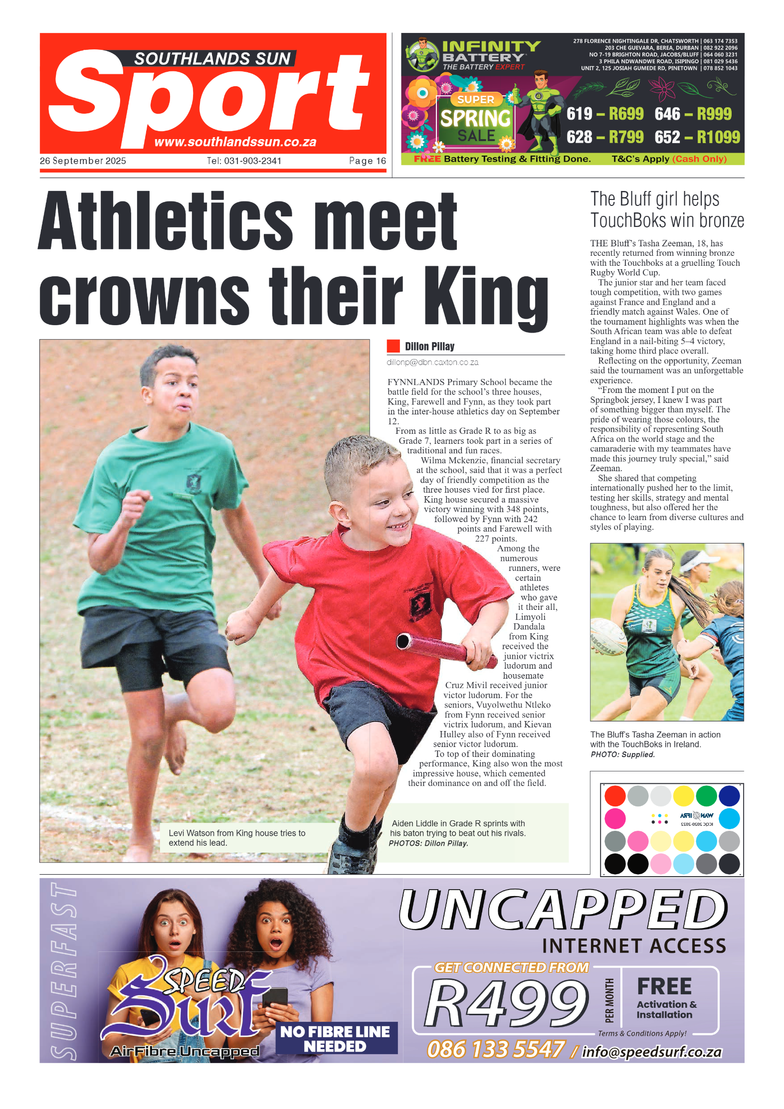 Southlands Sun 26 September 2025 page 16