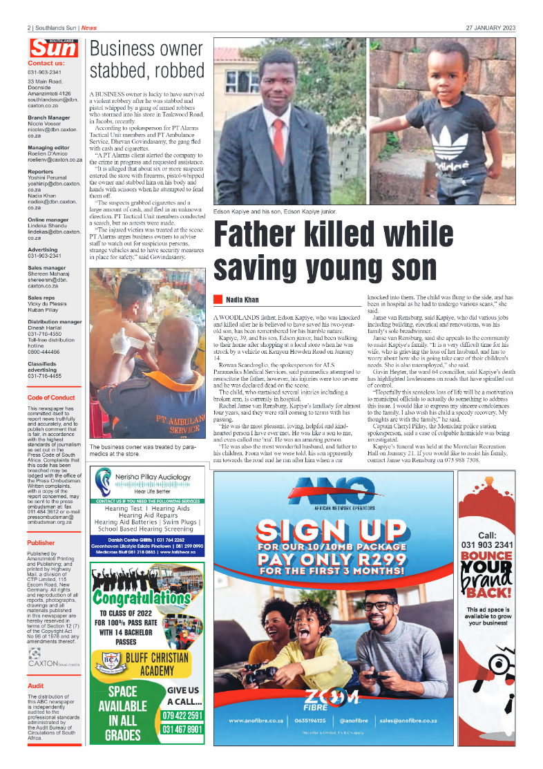 Southlands Sun 27 January 2023 page 2