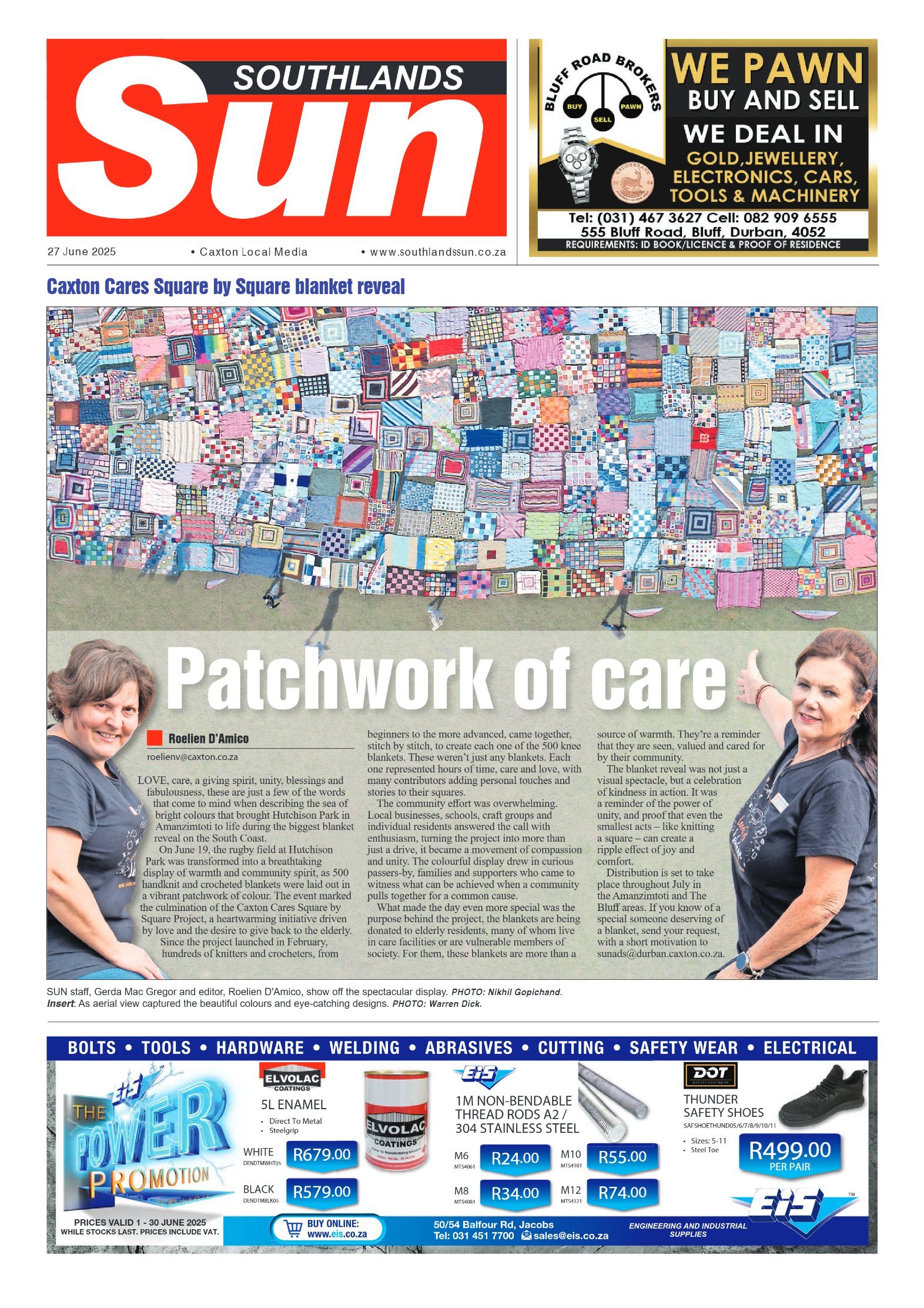 Southlands Sun 27 June 2025 page 1