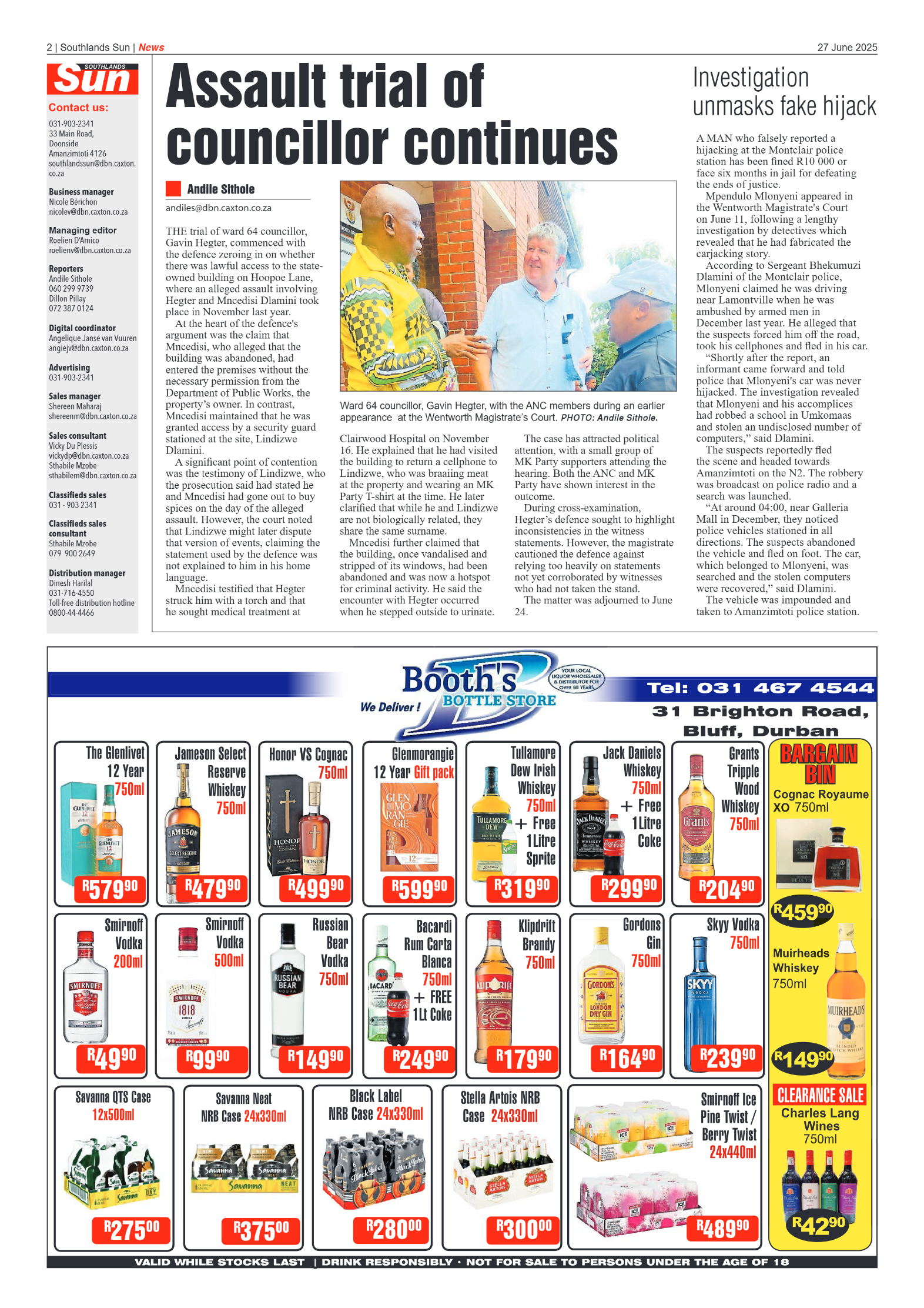 Southlands Sun 27 June 2025 page 2