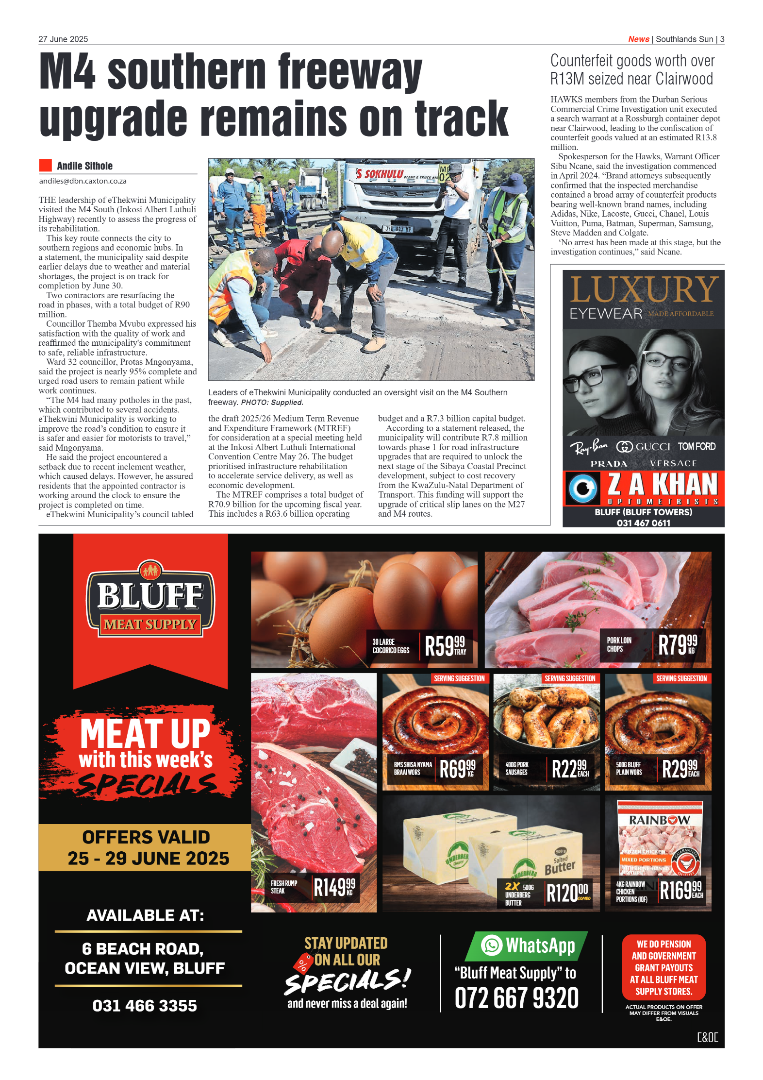 Southlands Sun 27 June 2025 page 3