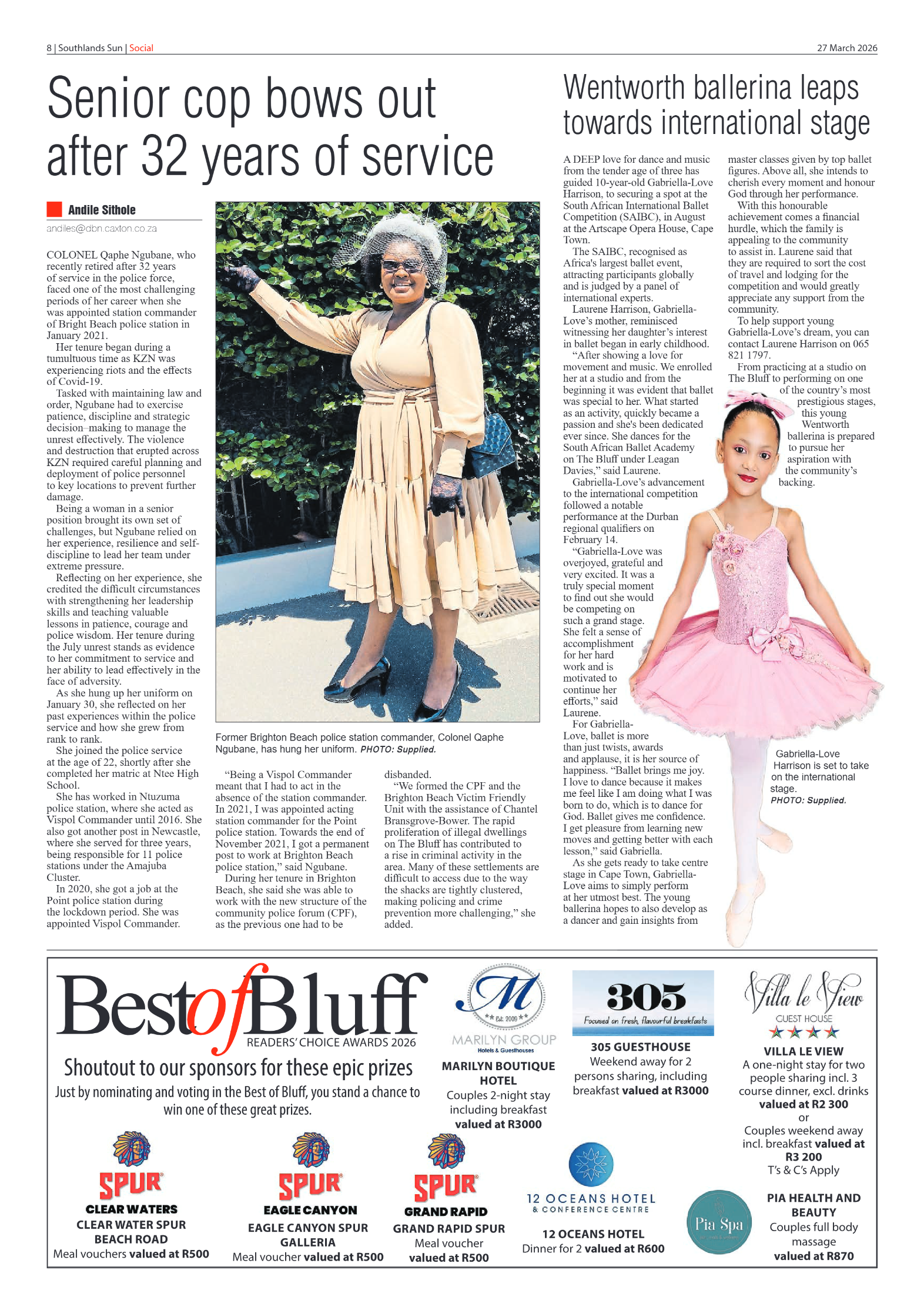 Southlands Sun 27 March 2026 page 8