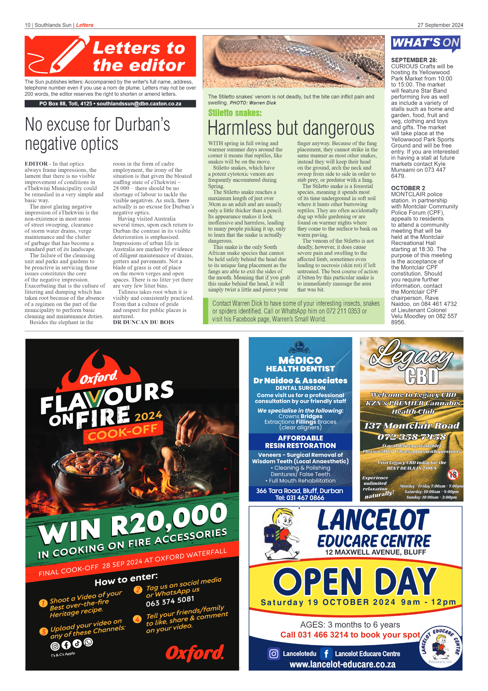 Southlands Sun 27 September 2024 page 10