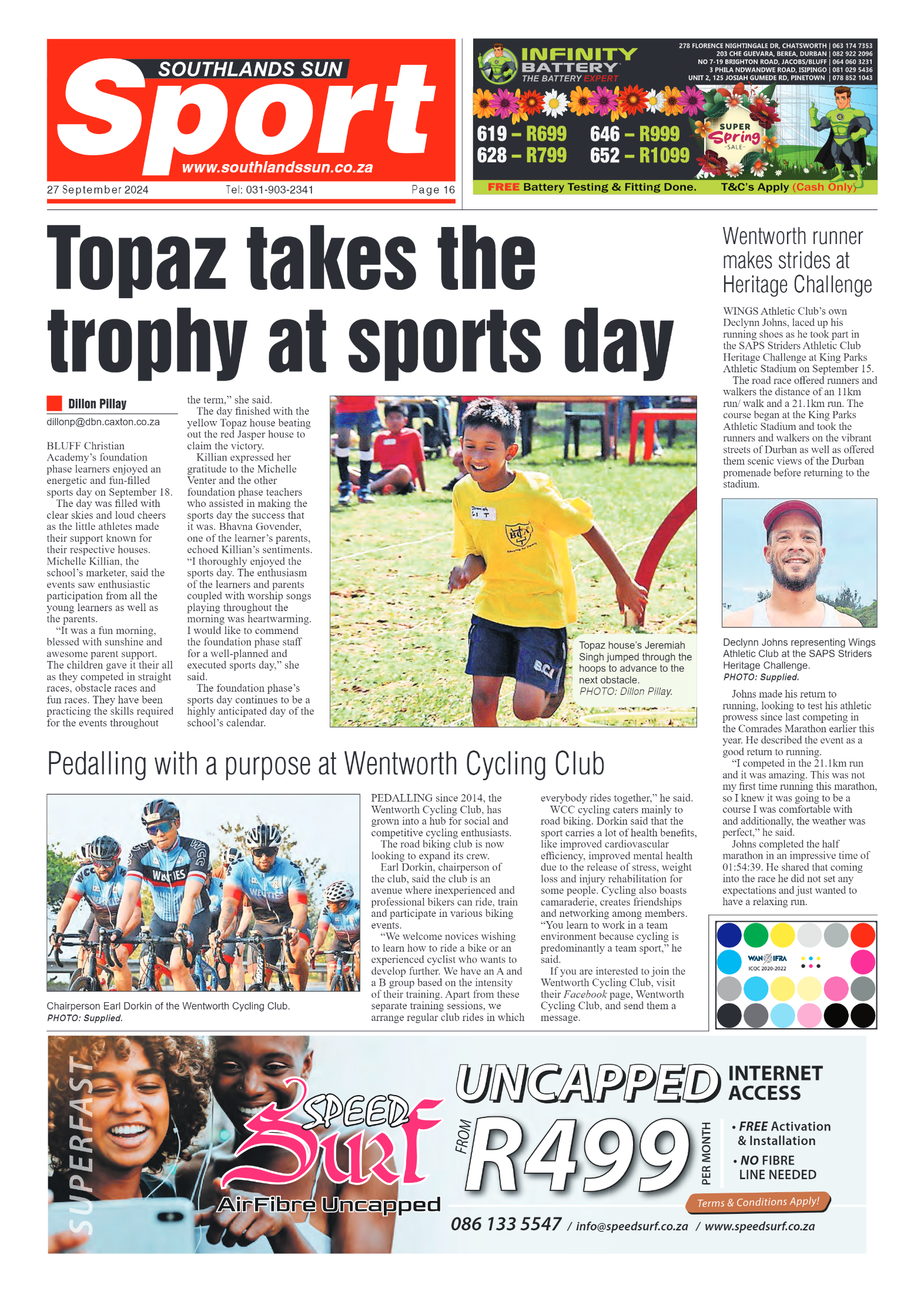 Southlands Sun 27 September 2024 page 16