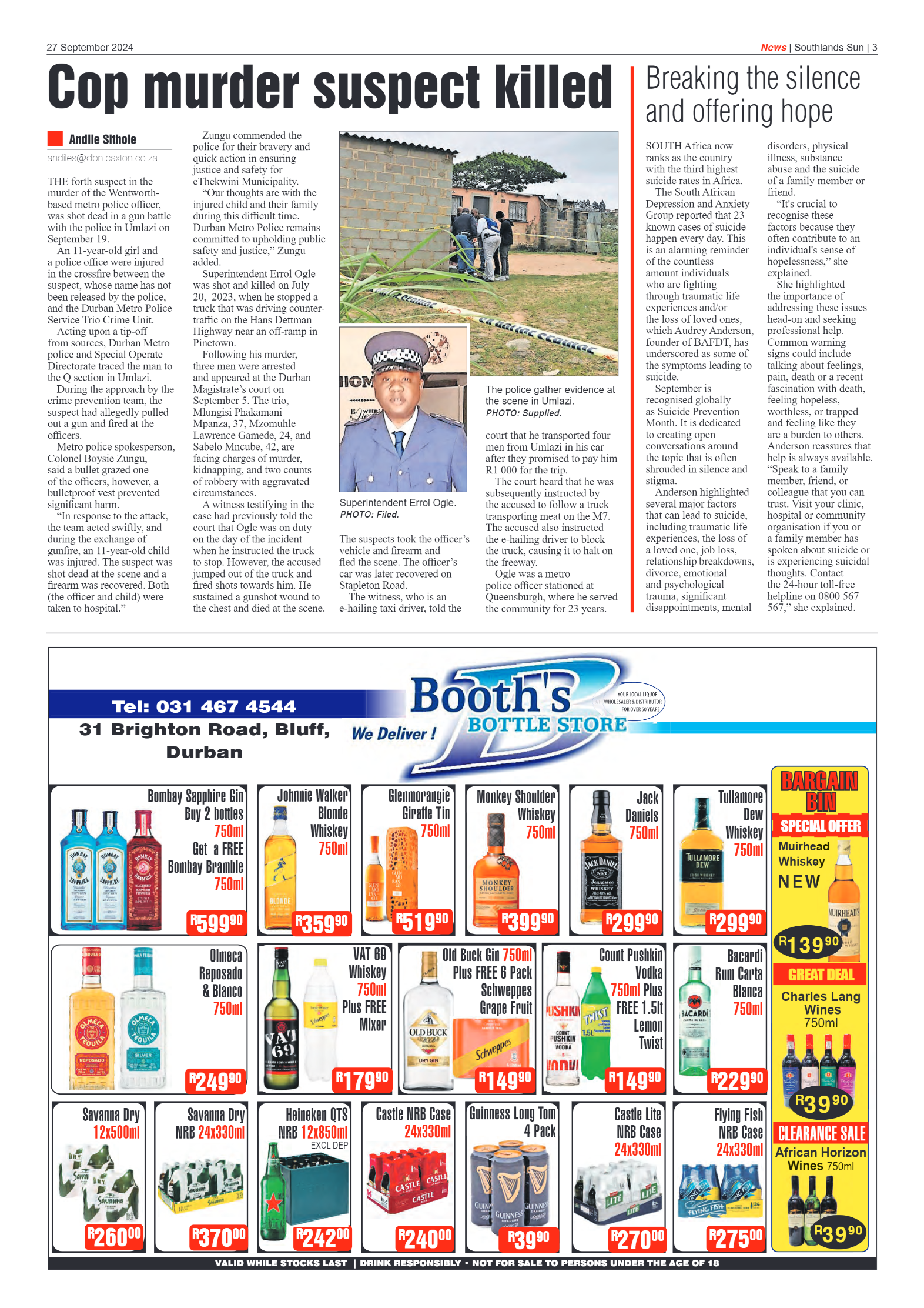 Southlands Sun 27 September 2024 page 3