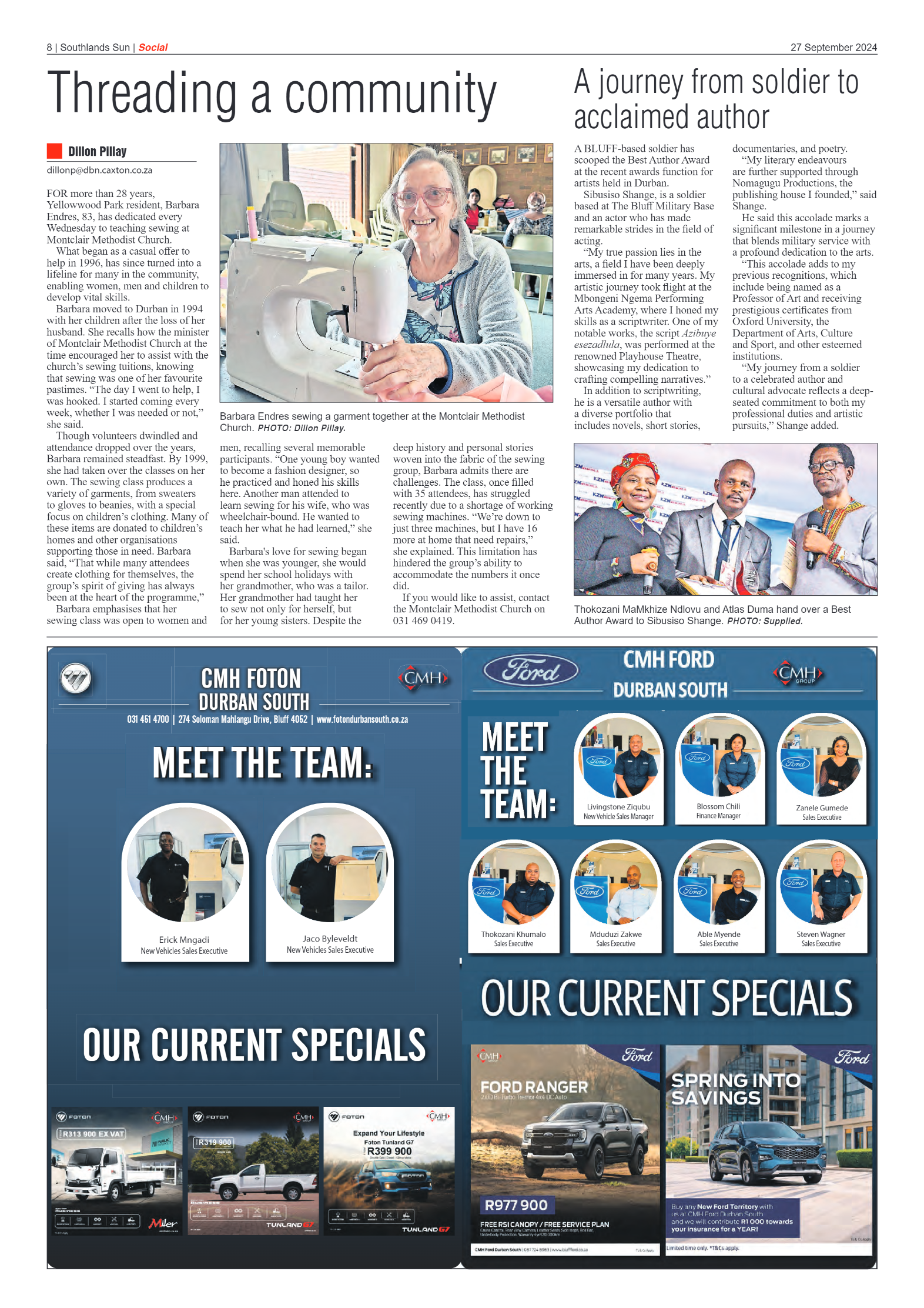 Southlands Sun 27 September 2024 page 8