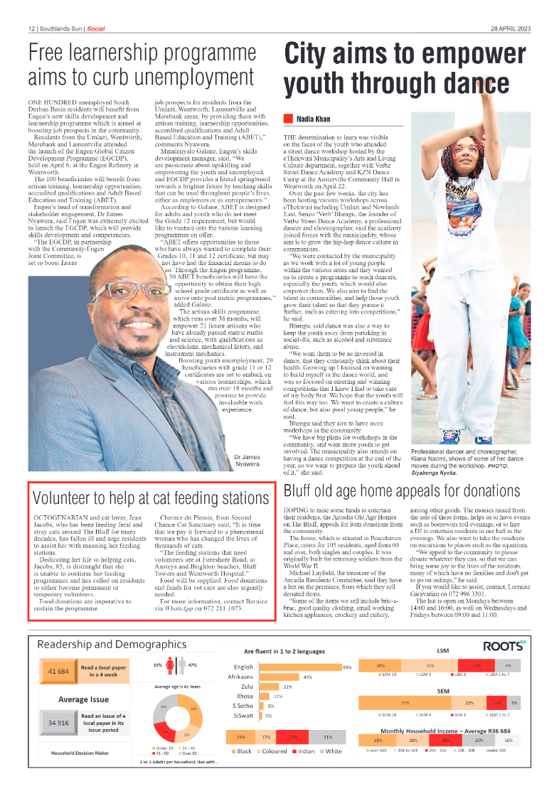 Southlands Sun 28 April 2023 page 12