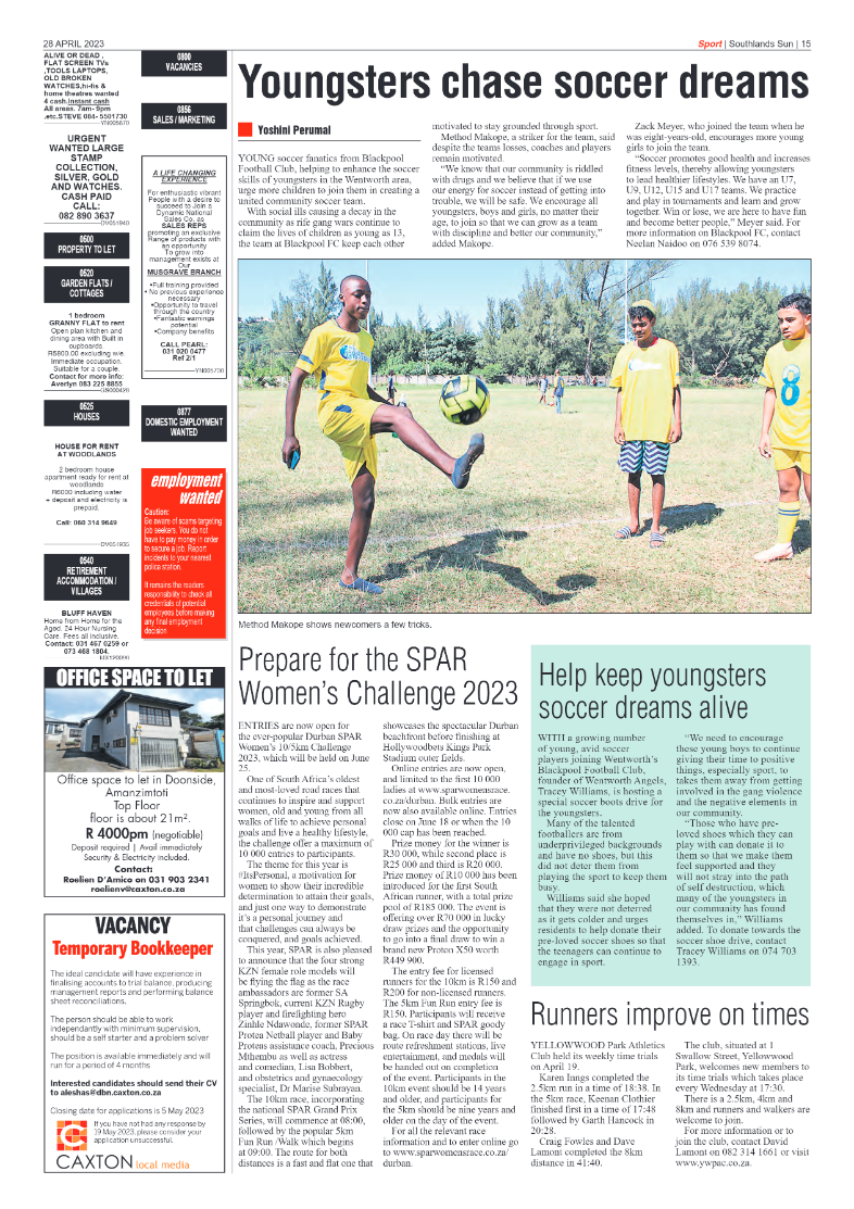 Southlands Sun 28 April 2023 page 15