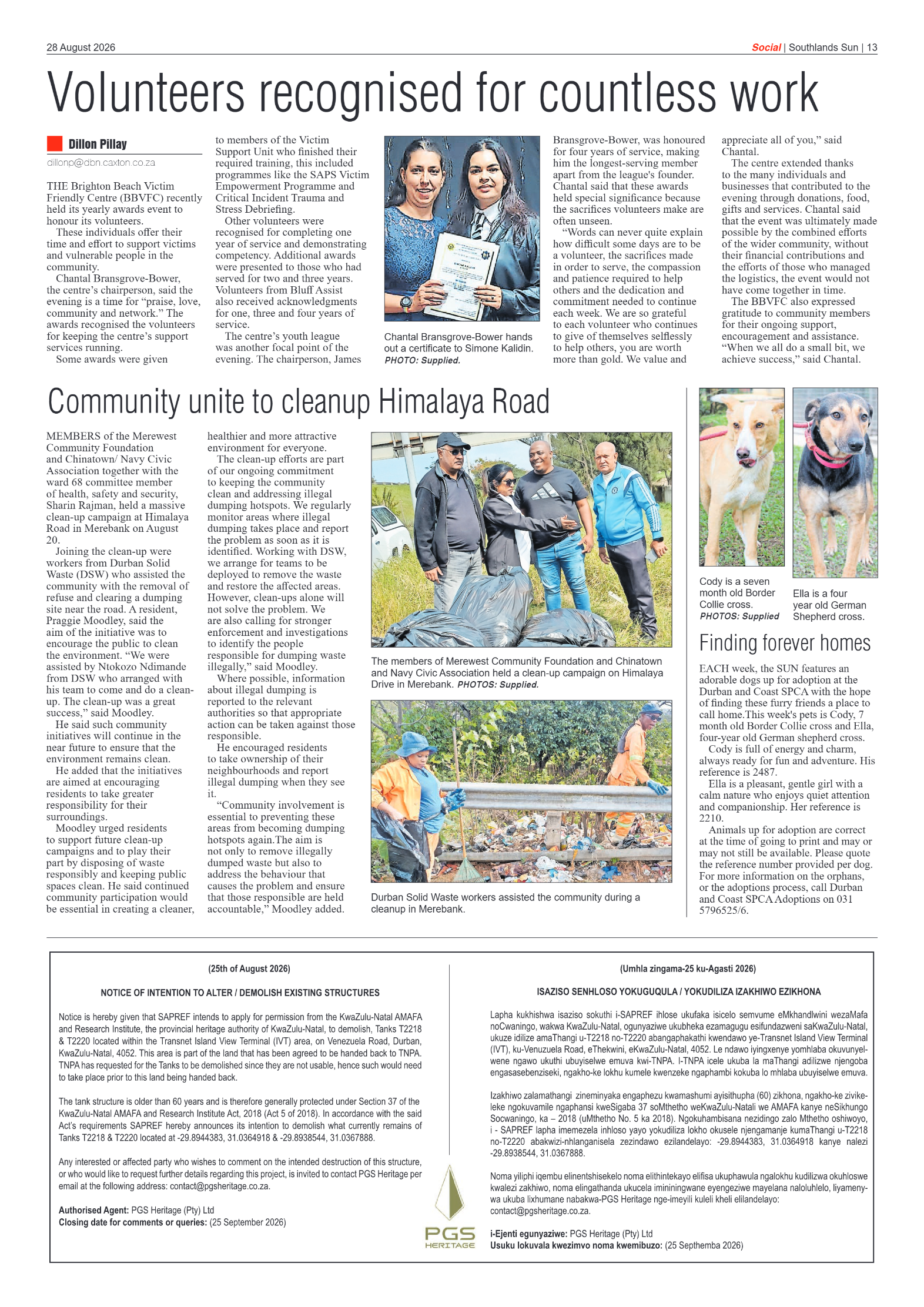 Southlands Sun 28 August 2026 page 12