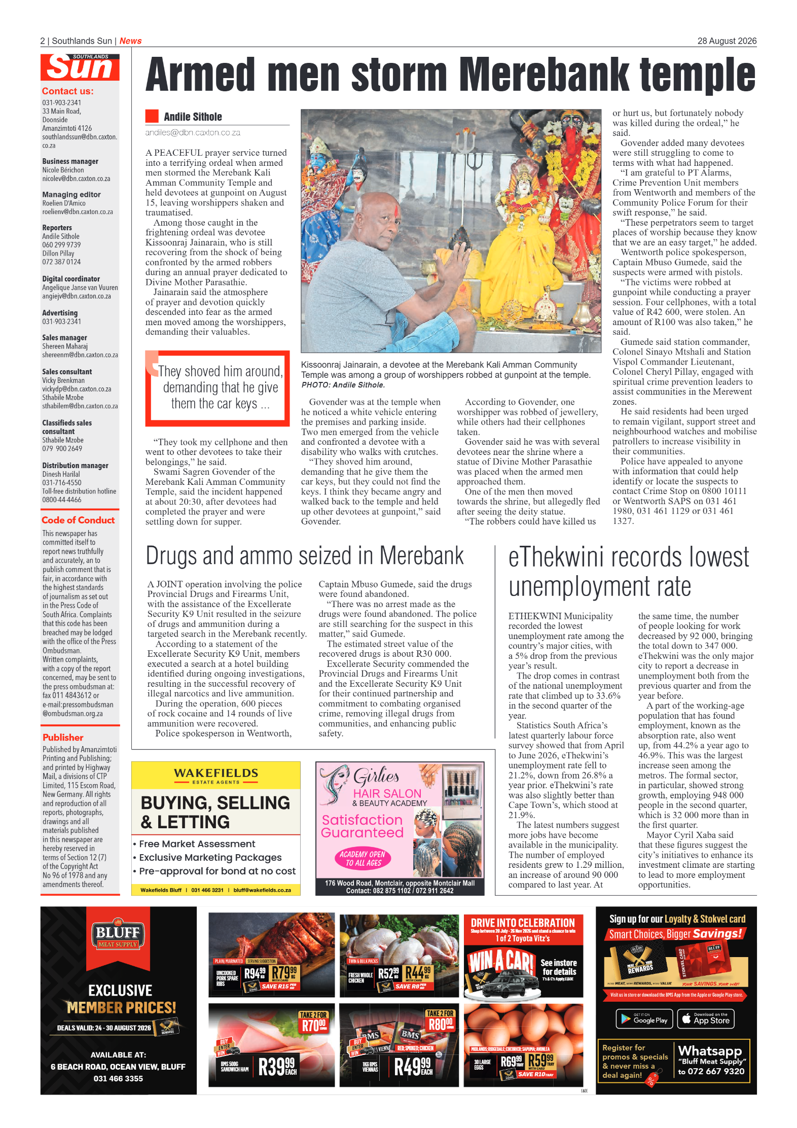 Southlands Sun 28 August 2026 page 2