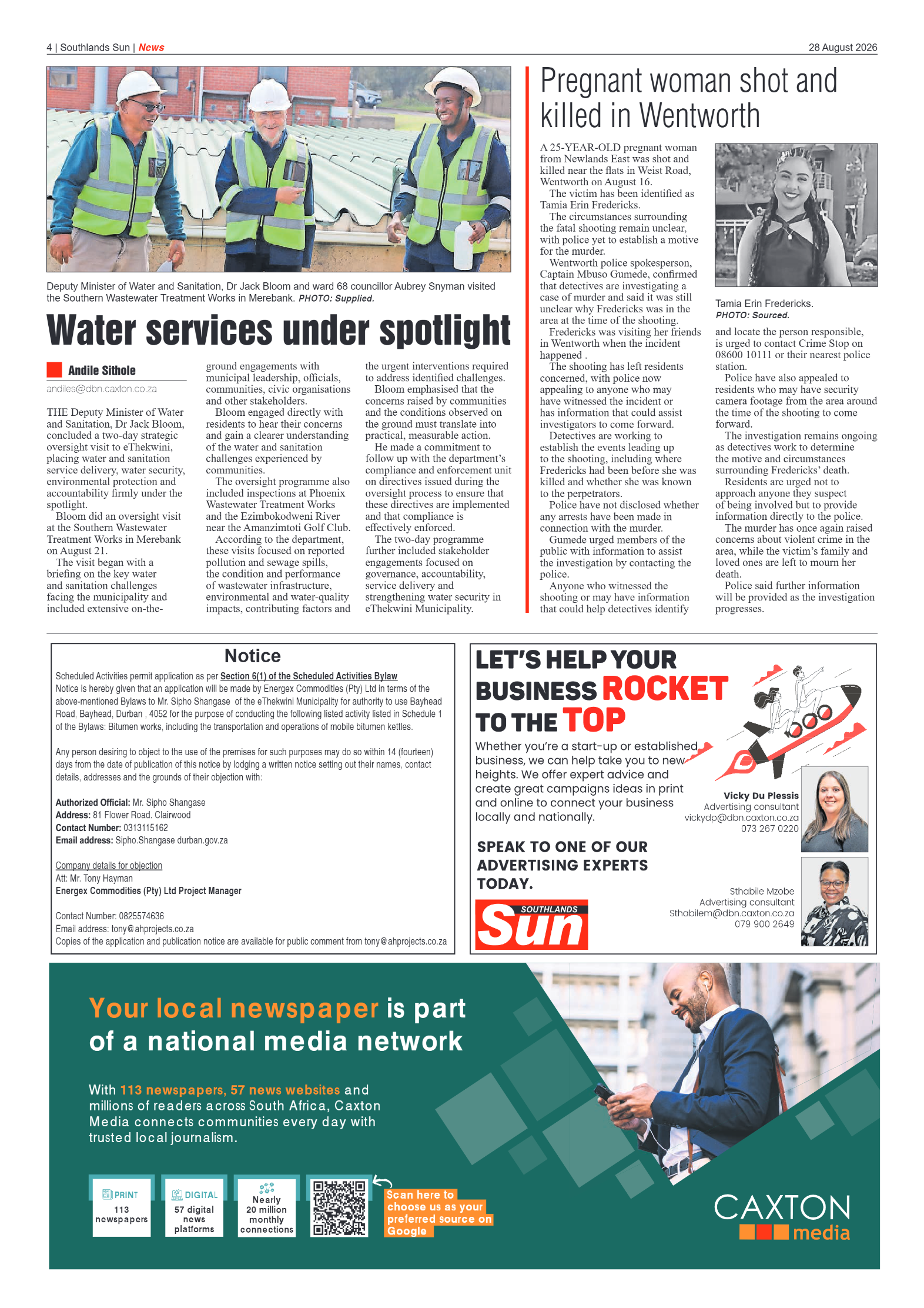 Southlands Sun 28 August 2026 page 4