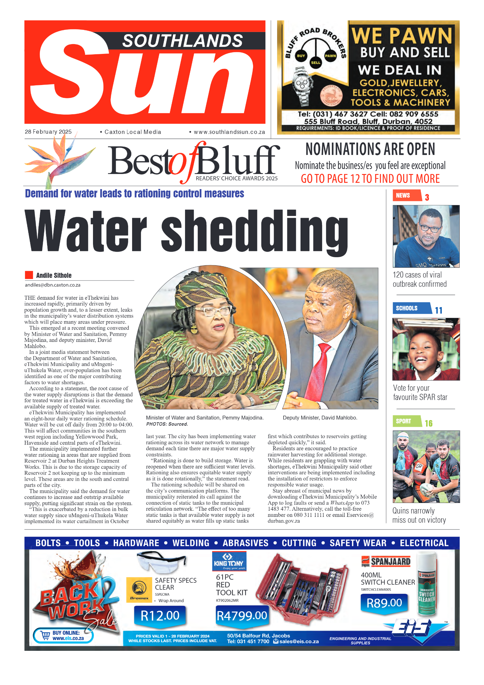 Southlands Sun 28 February 2025 page 1