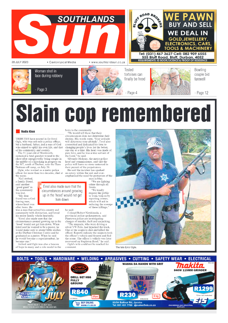 Southlands Sun 28 July 2023 page 1