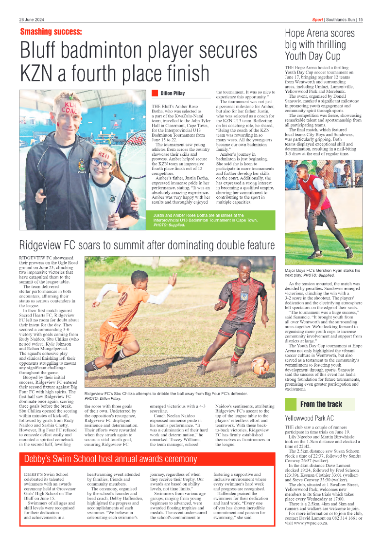 Southlands Sun 28 June 2024 page 15