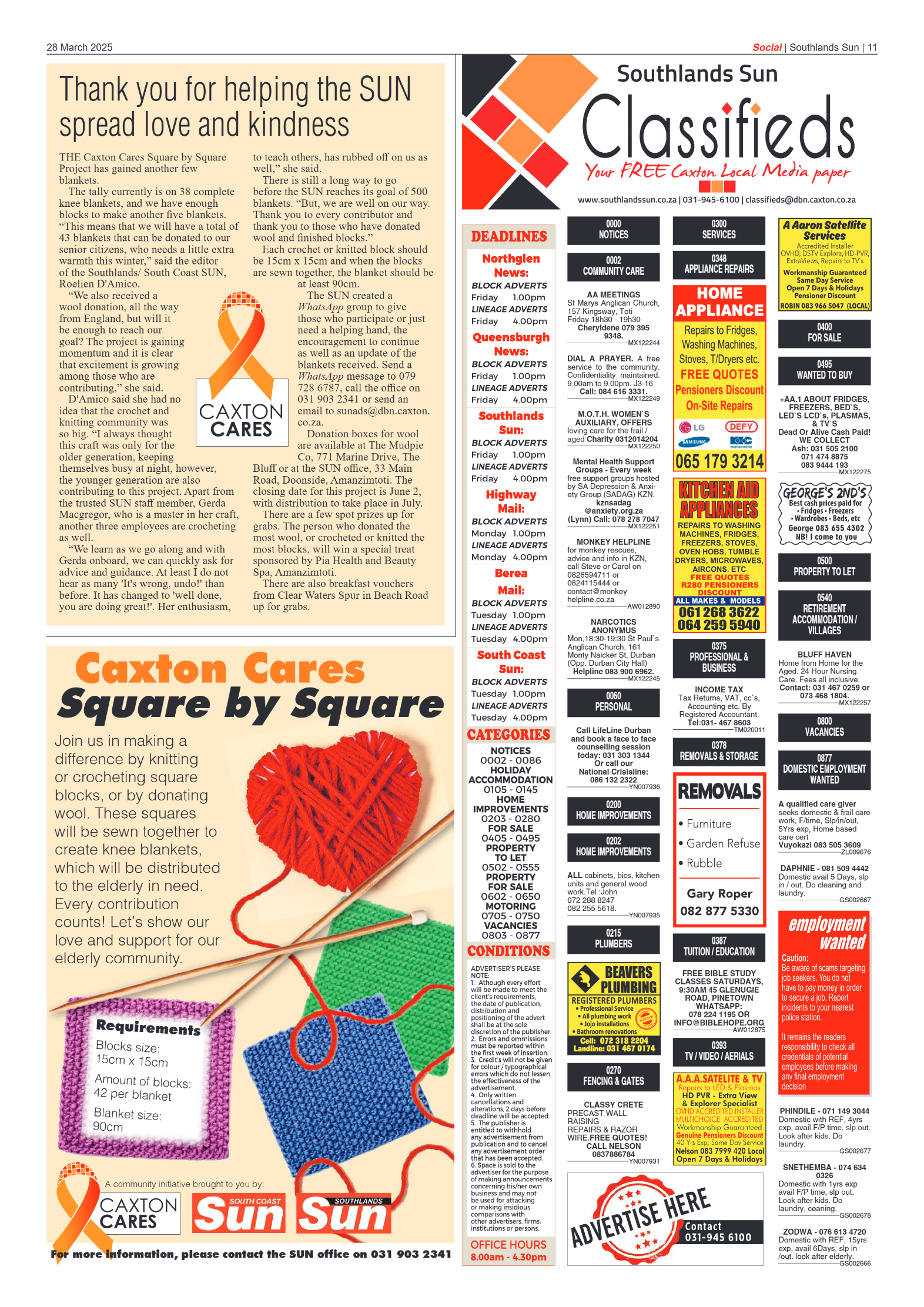 Southlands Sun 28 March 2025 page 11