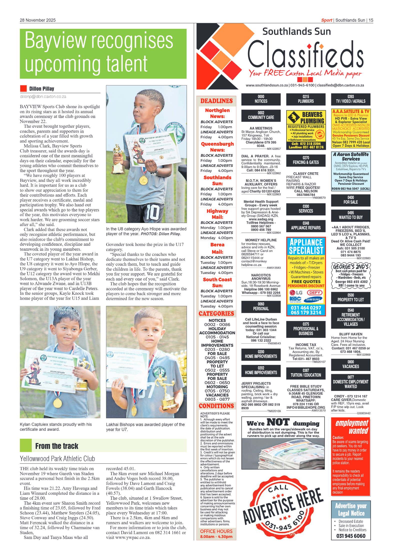 Southlands Sun 28 November 2025 page 17