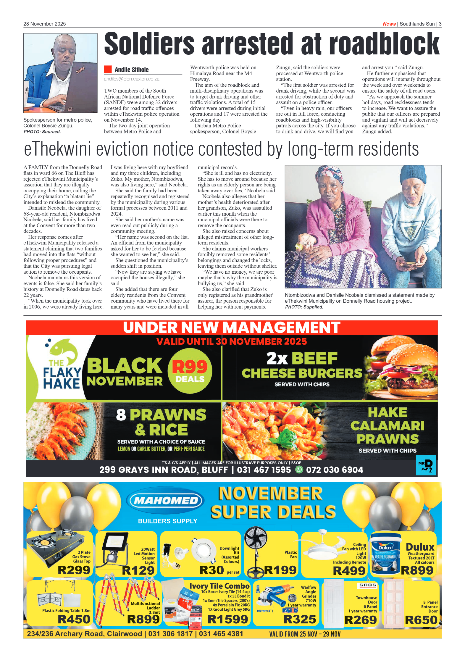 Southlands Sun 28 November 2025 page 5