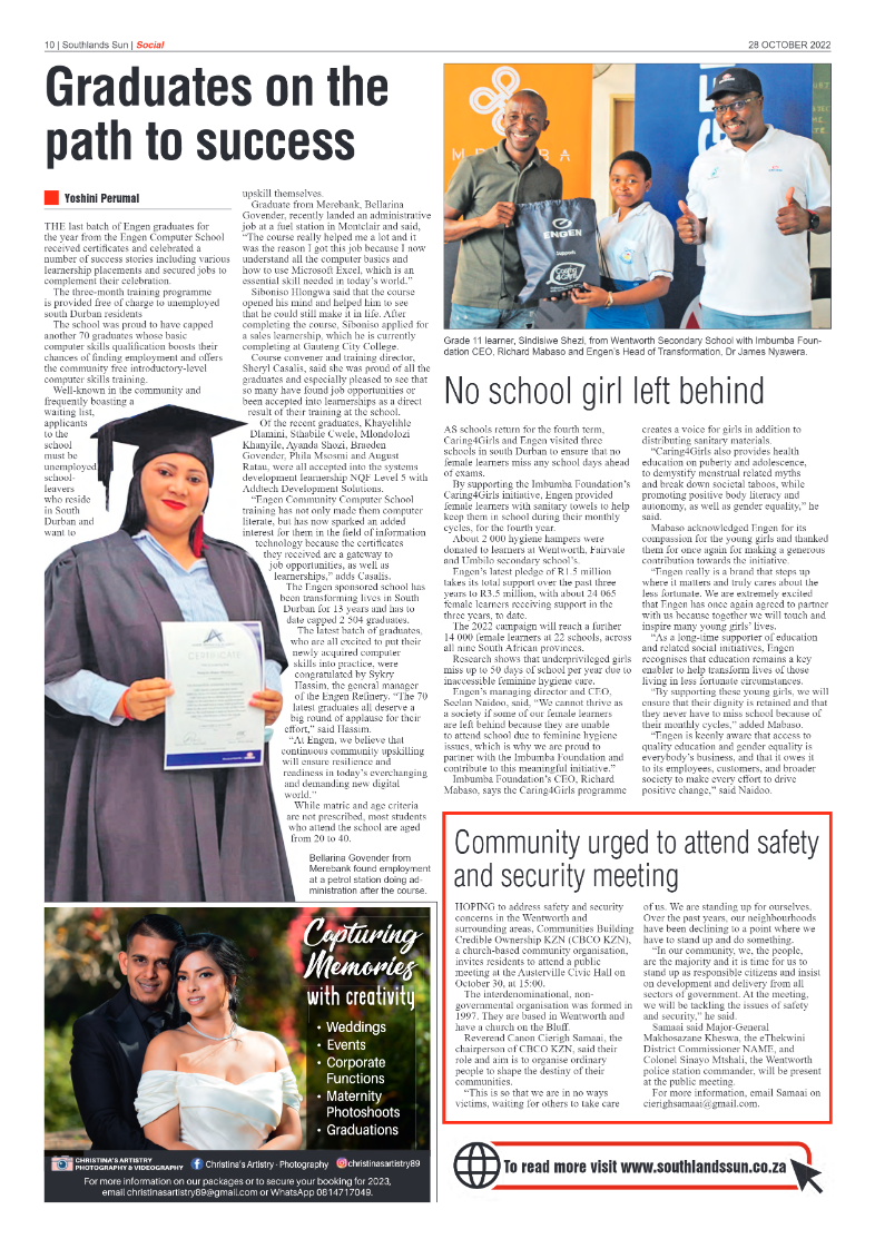 Southlands Sun 28 October 2022 page 10