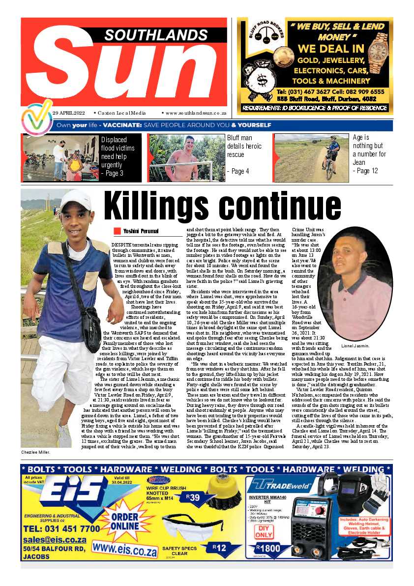 Southlands Sun 29 April 2022 page 1