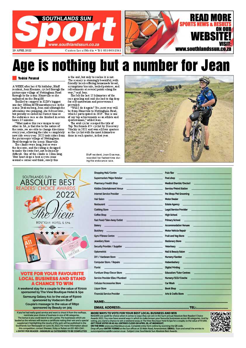 Southlands Sun 29 April 2022 page 12