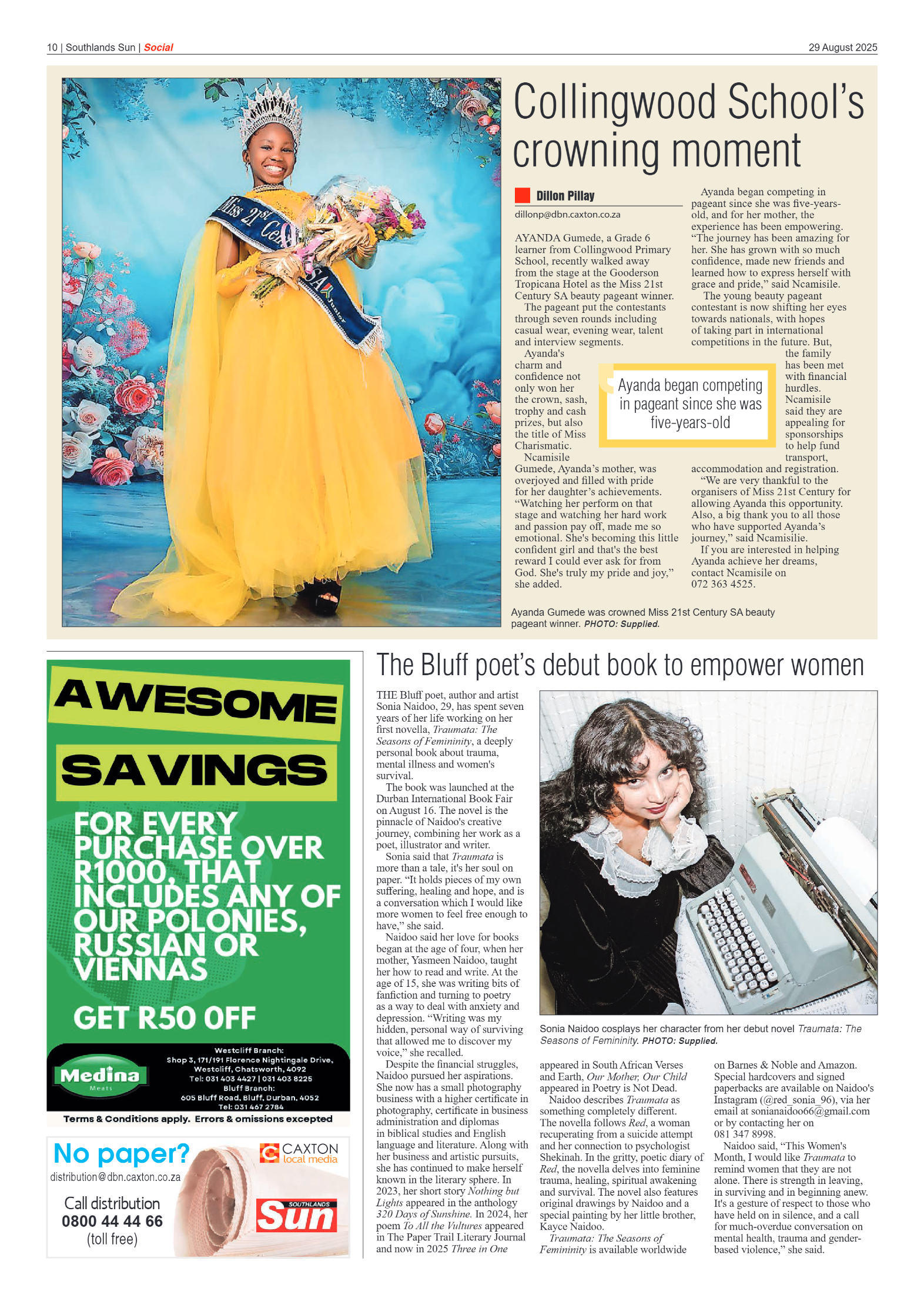 Southlands Sun 29 August 2025 page 10