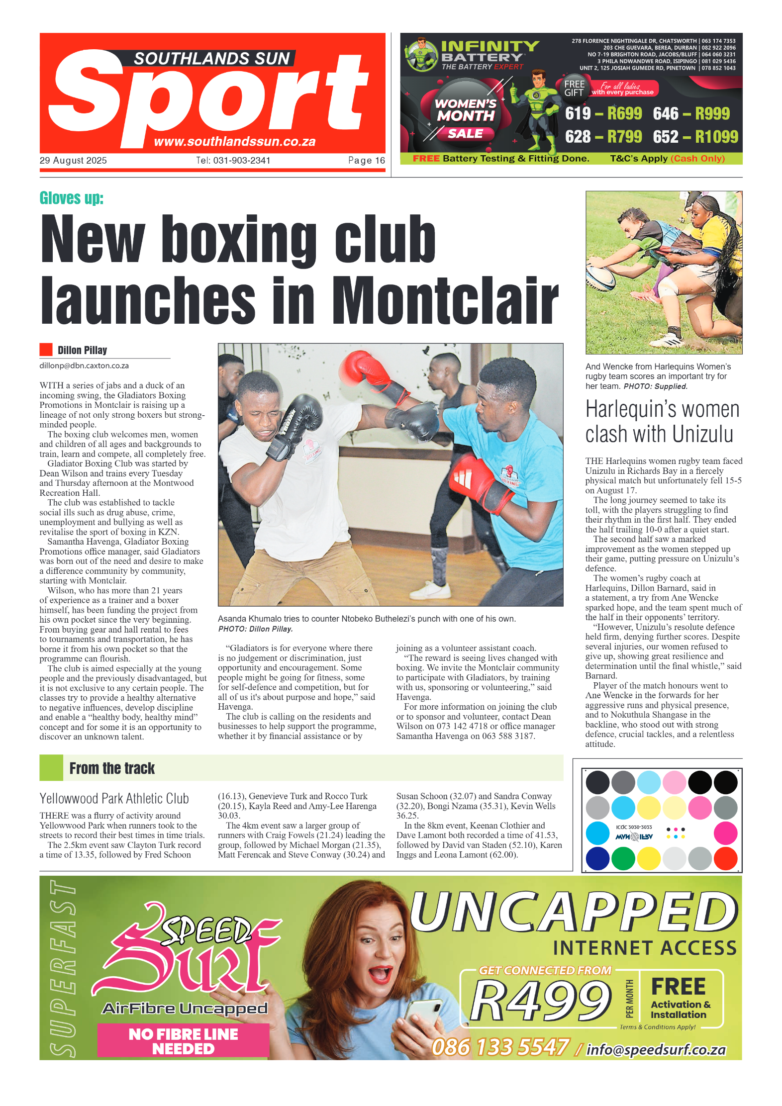 Southlands Sun 29 August 2025 page 16