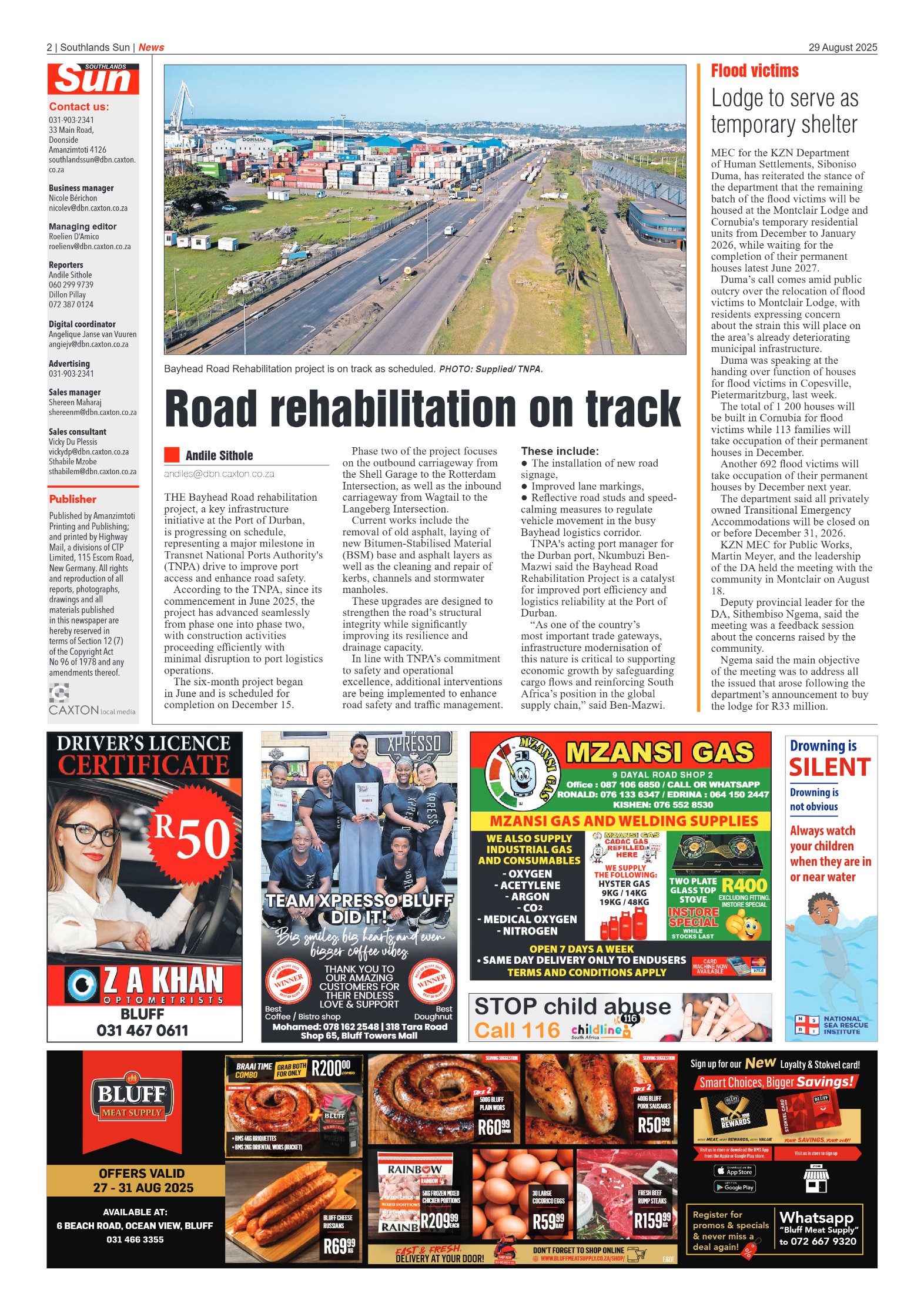 Southlands Sun 29 August 2025 page 2
