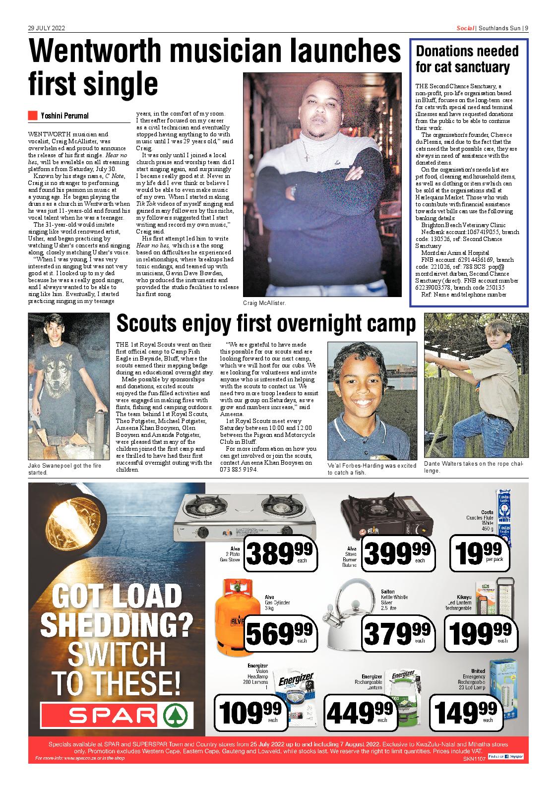 Southlands Sun 29 July 2022 page 9