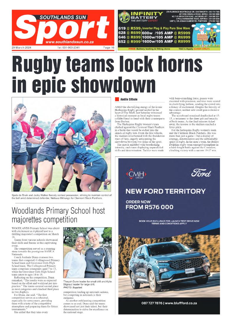 Southlands Sun 29 March 2024 page 16