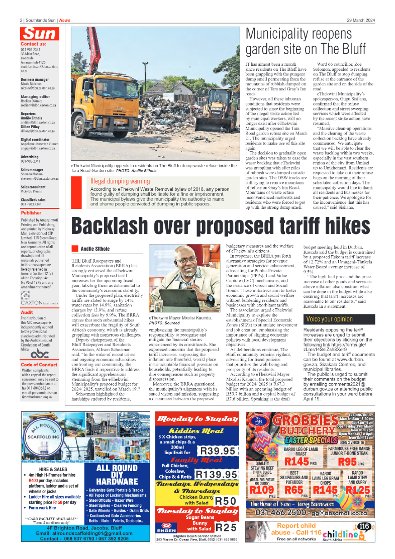Southlands Sun 29 March 2024 page 2
