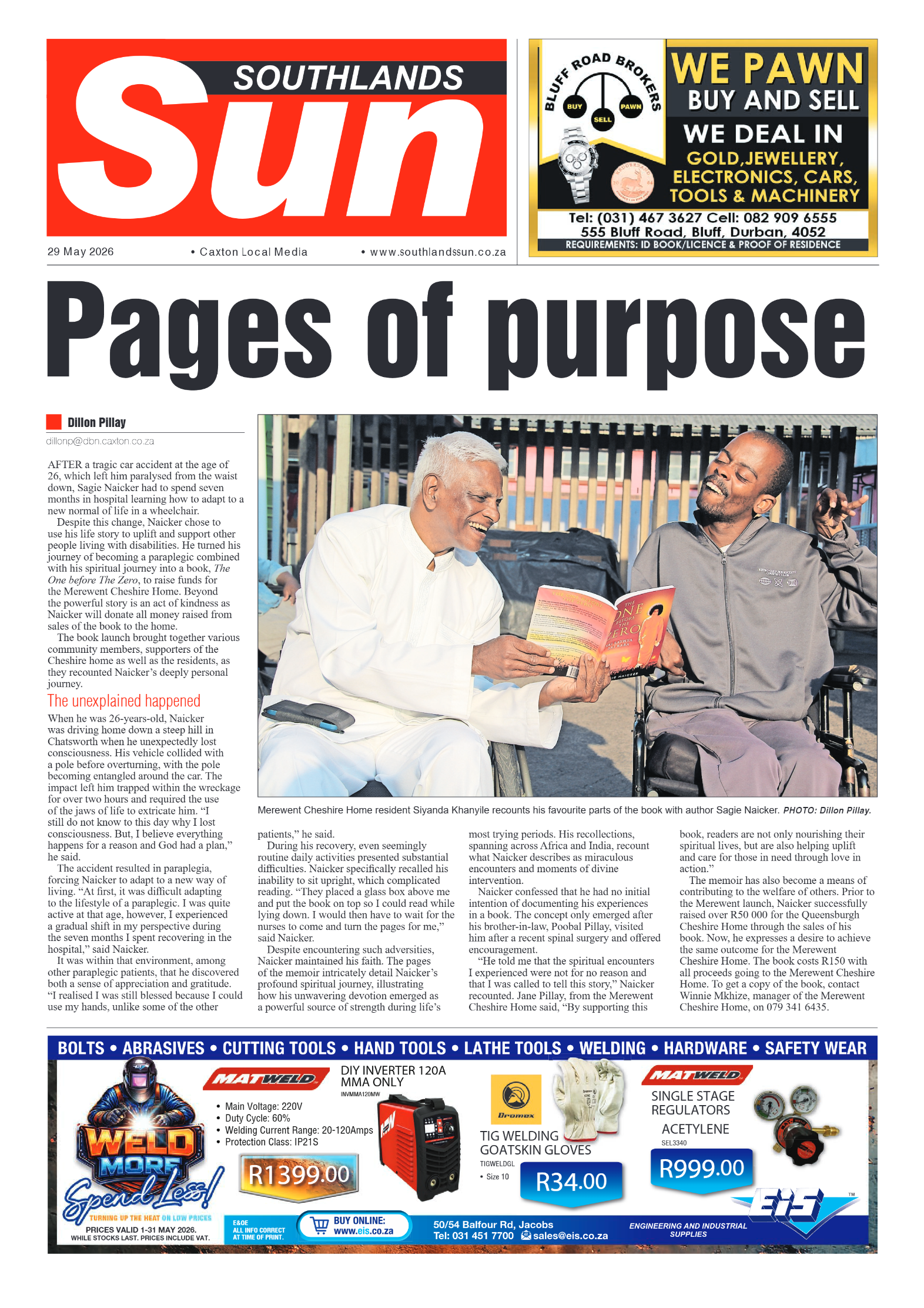 Southlands Sun 29 May 2026 page 1