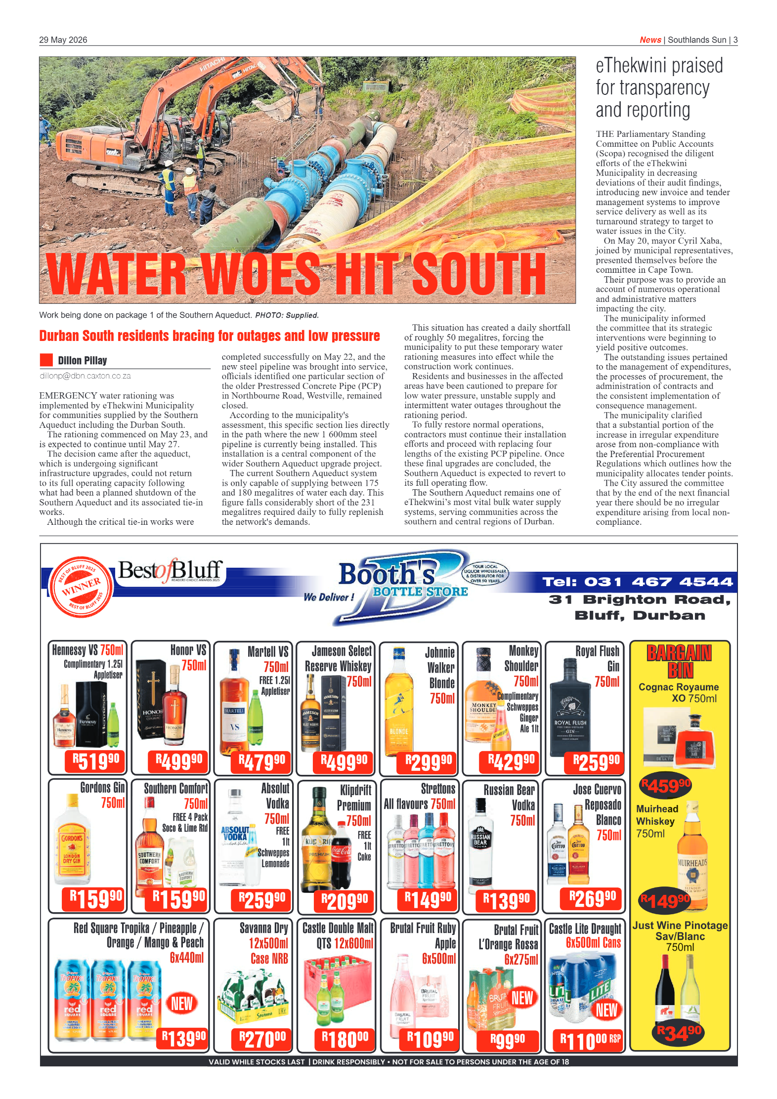 Southlands Sun 29 May 2026 page 3