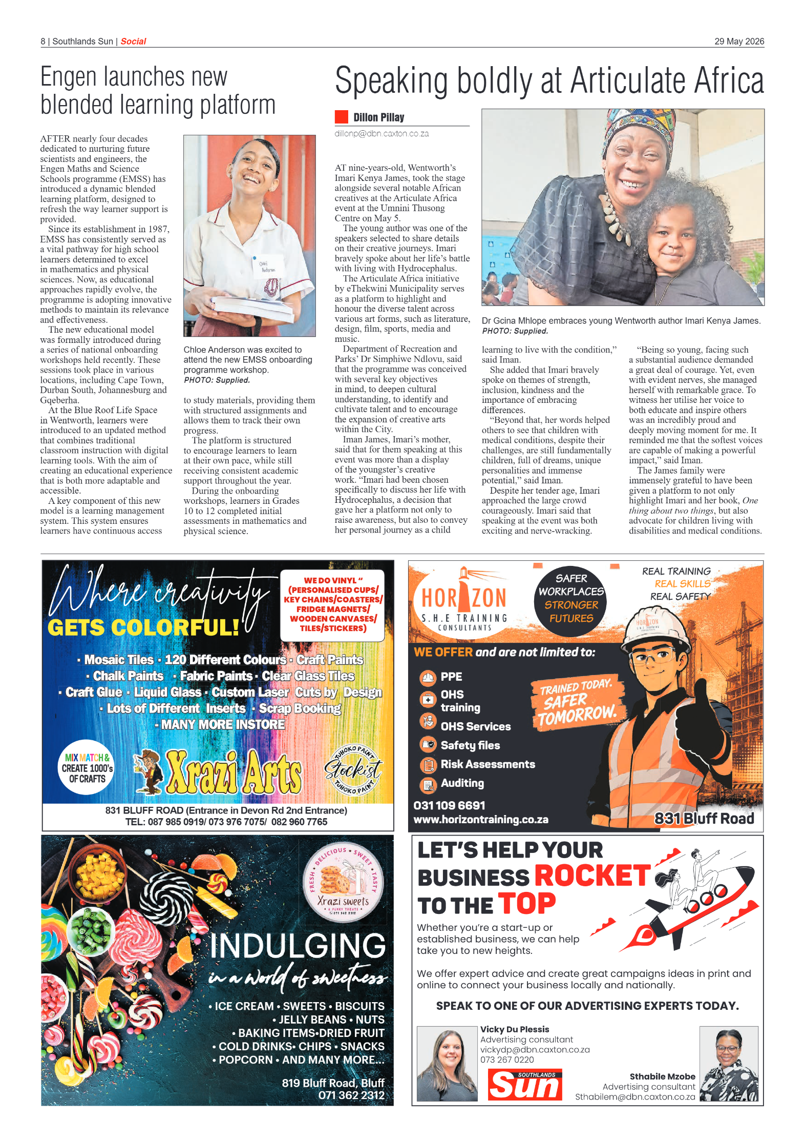 Southlands Sun 29 May 2026 page 8