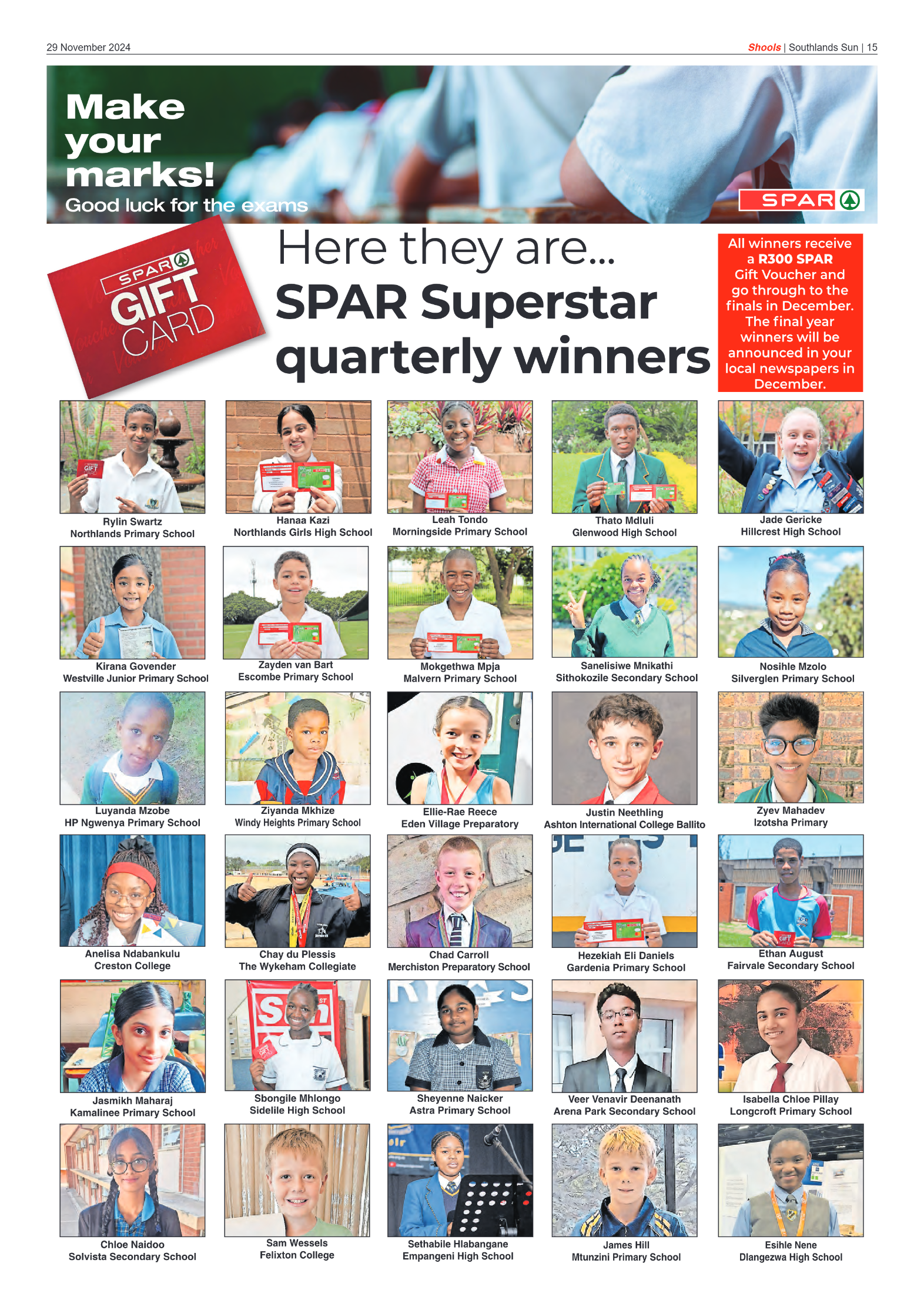 Southlands Sun 29 November 2024 page 15