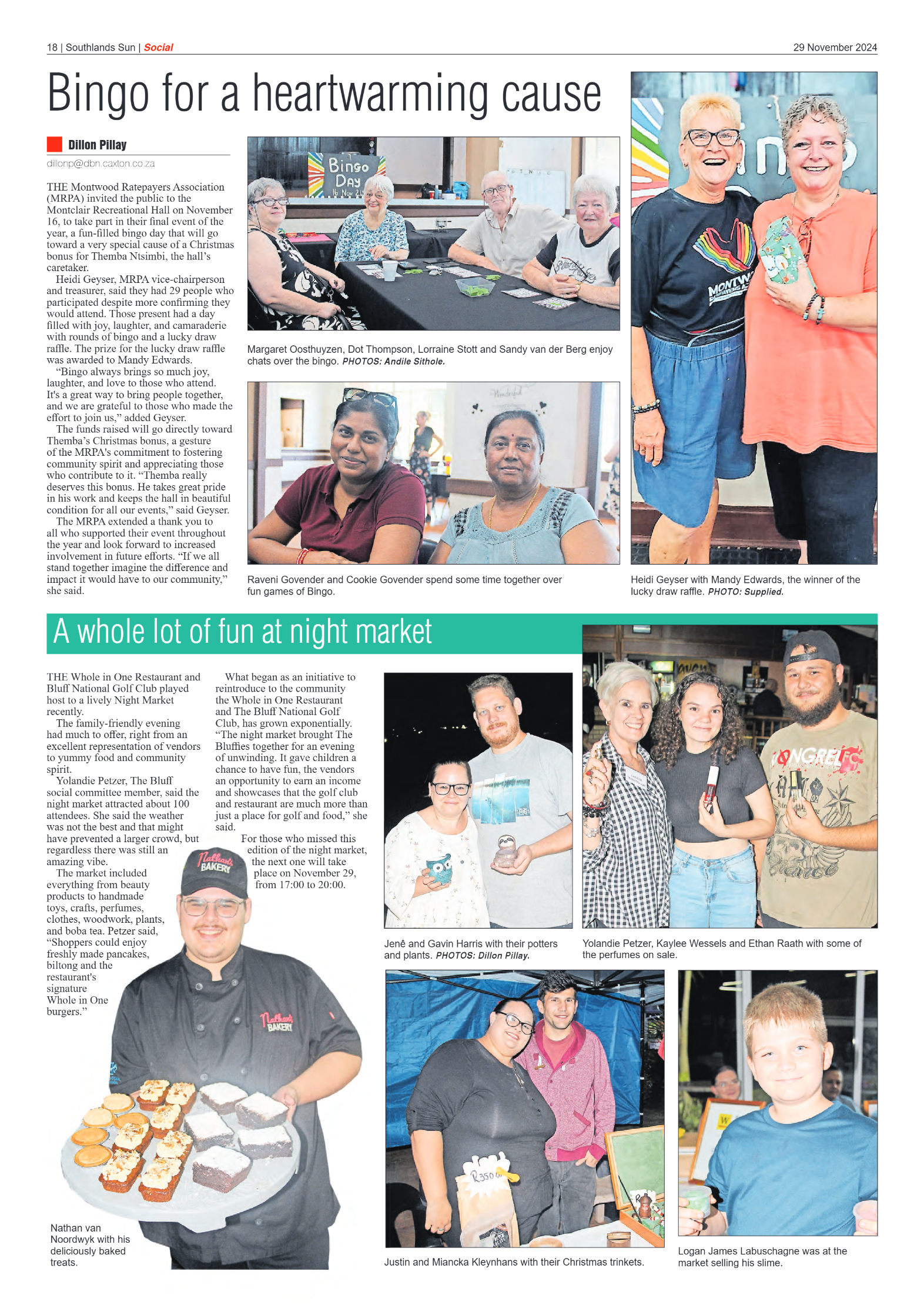 Southlands Sun 29 November 2024 page 18