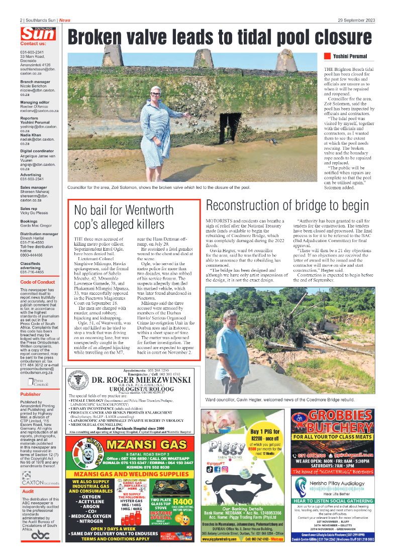 Southlands Sun September 2023 page 2