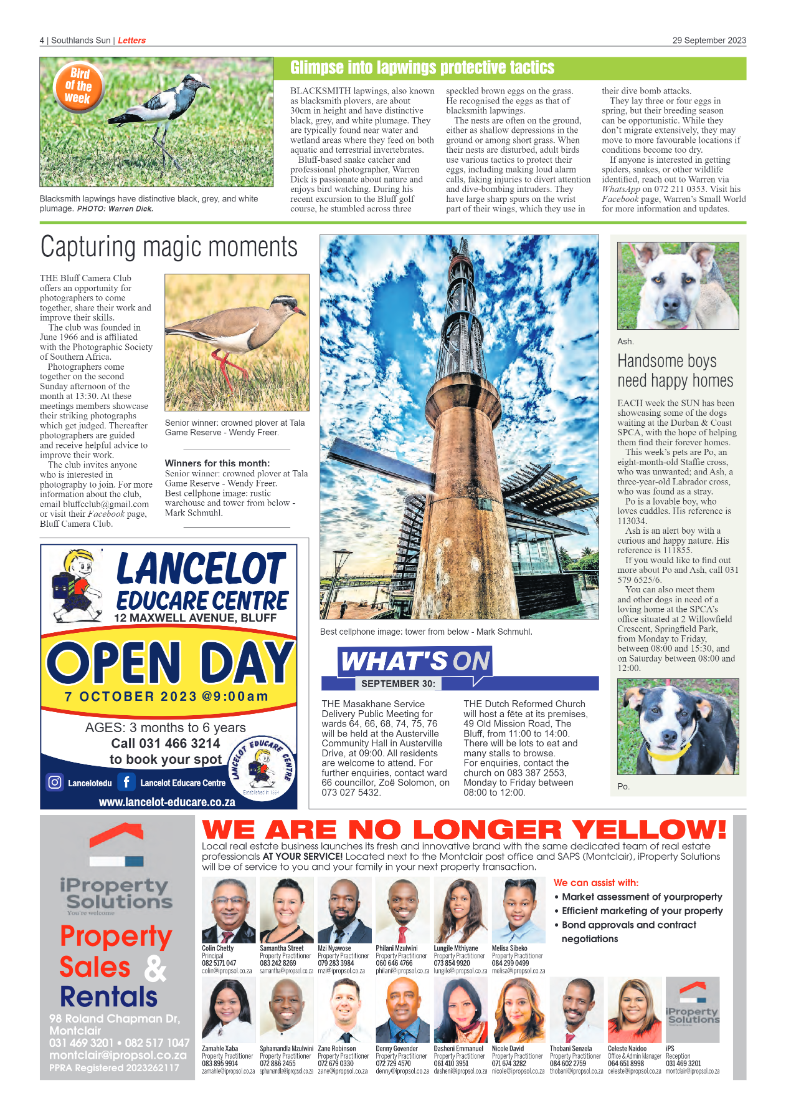 Southlands Sun September 2023 page 4