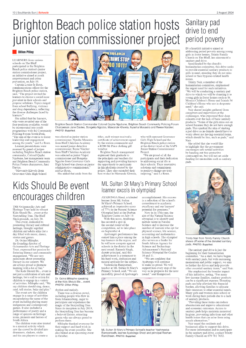 Southlands Sun 2 August 2024 page 10