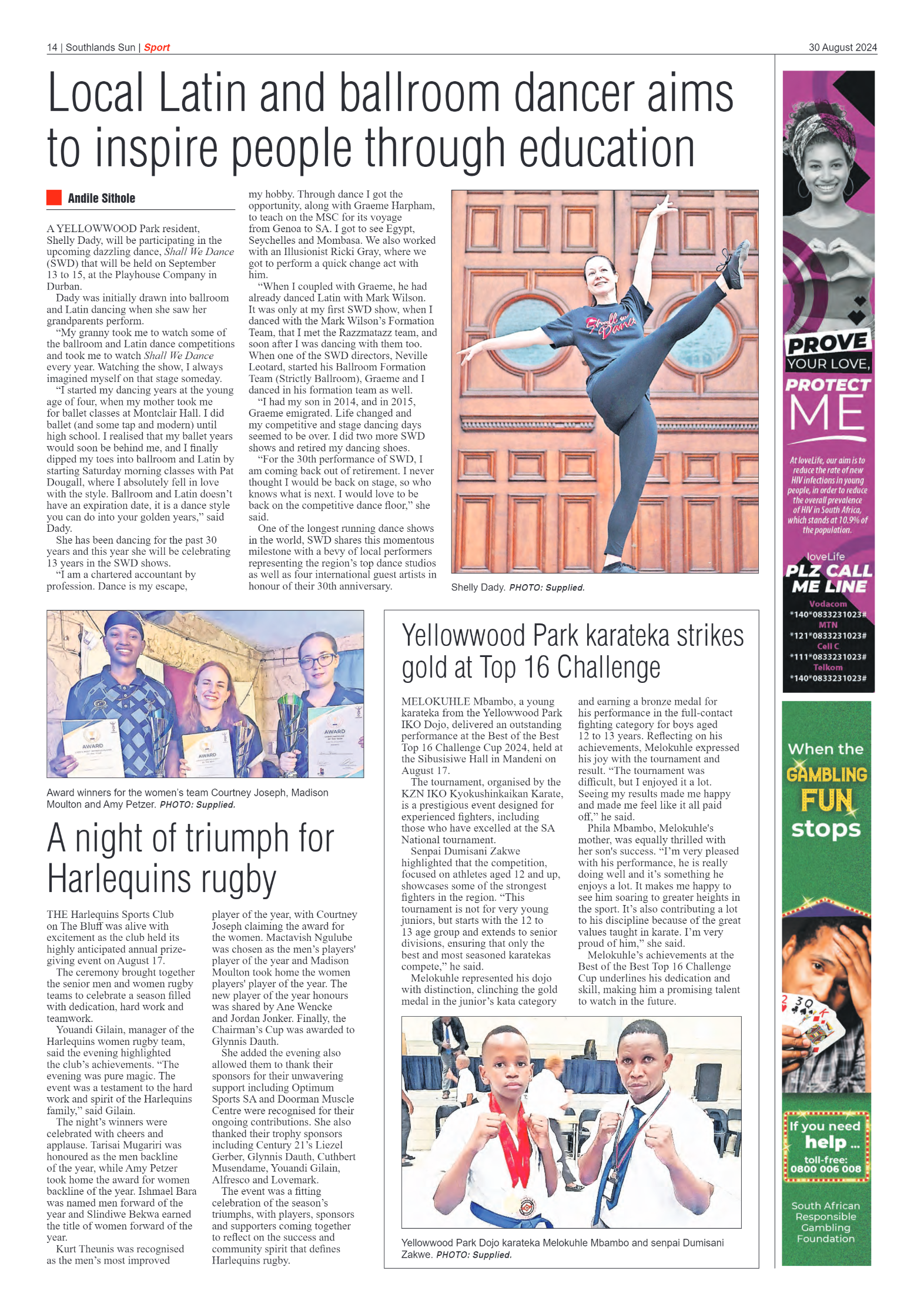 Southlands Sun 30 August 2024 page 14