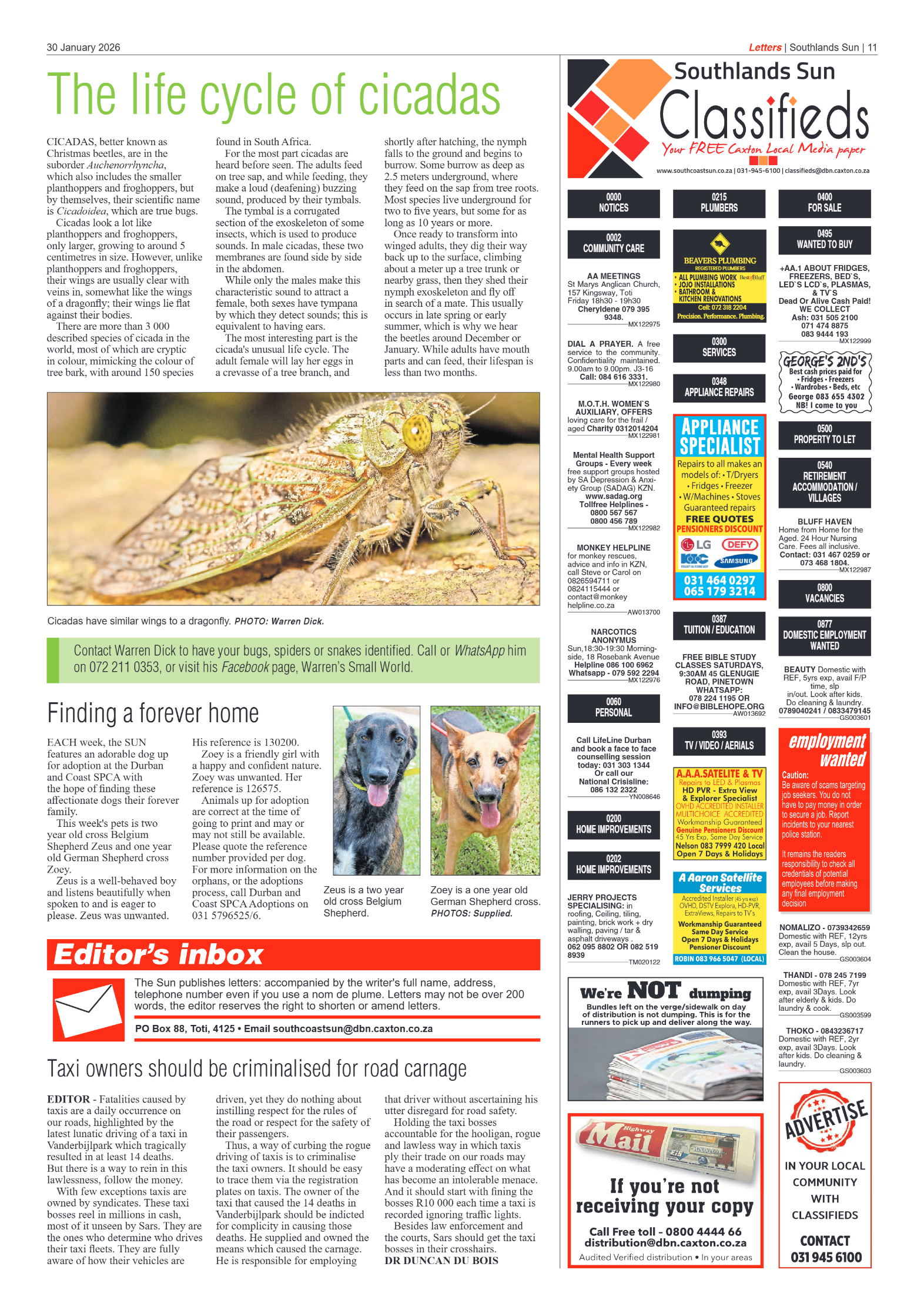 Southlands Sun 30 January 2026 page 11