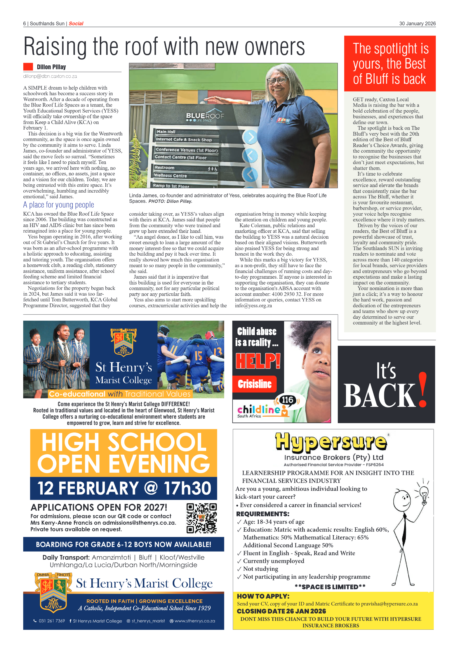 Southlands Sun 30 January 2026 page 6