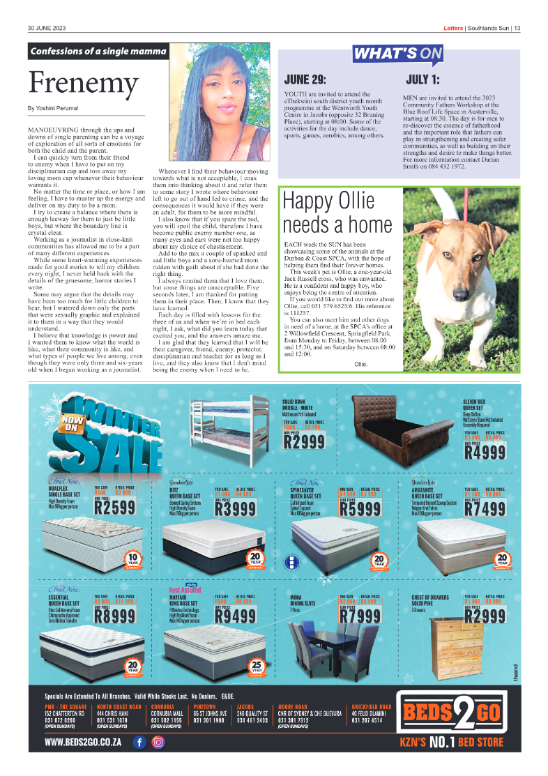 Southlands Sun 30 June 2023 page 13